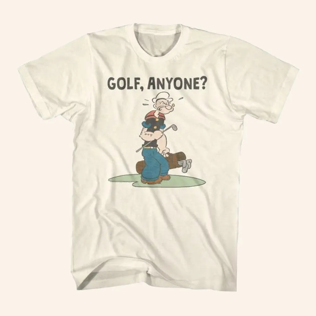 Rockabilia Merch Popeye Popeye Golf Anyone TShirt Gifts For Friends
