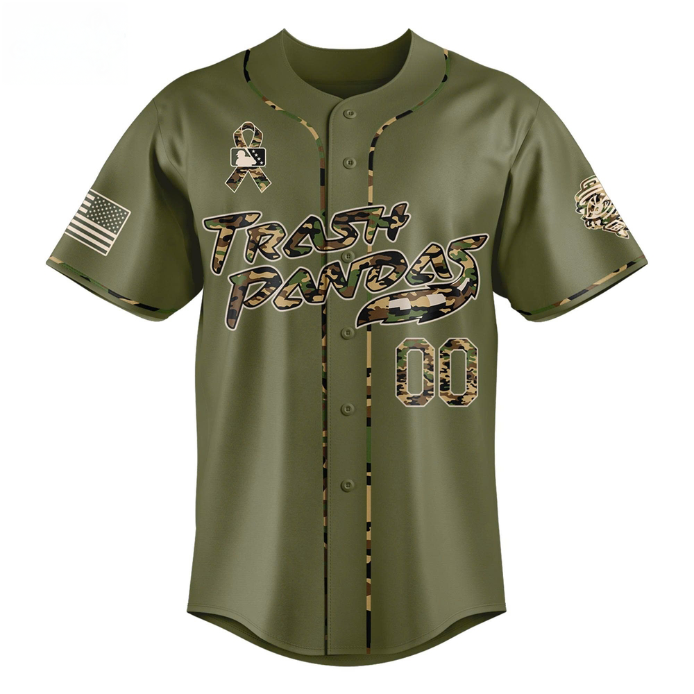 Rocket City Trash Pandas Military Appreciation Night 2026 Baseball Jersey