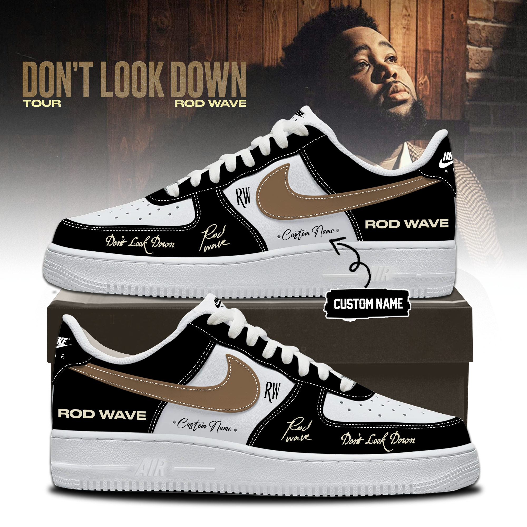 Rod Wave Dont Look Down Tour 2026 Collector Signature Sneakers