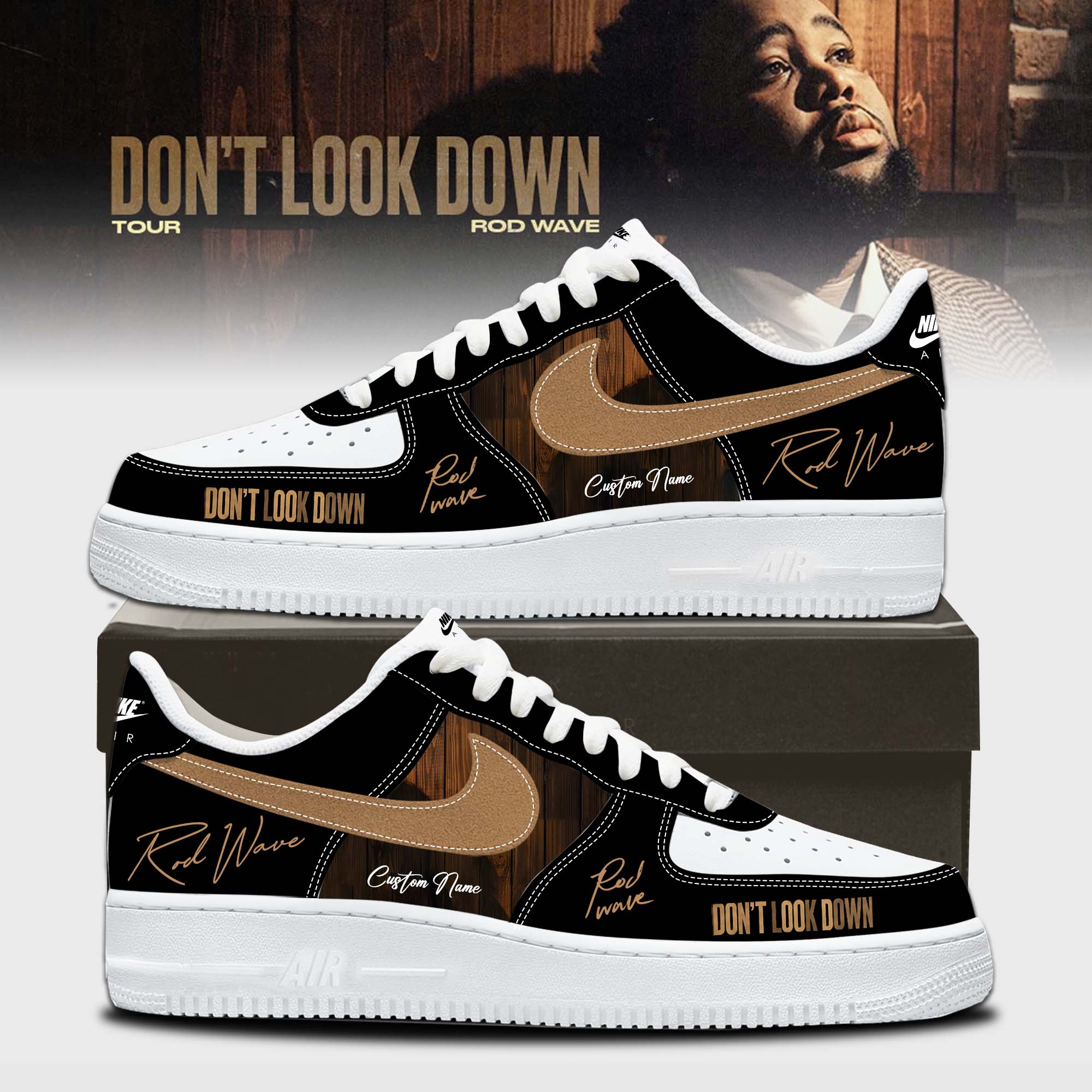 Rod Wave Dont Look Down Tour 2026 Exclusive Signature Sneakers