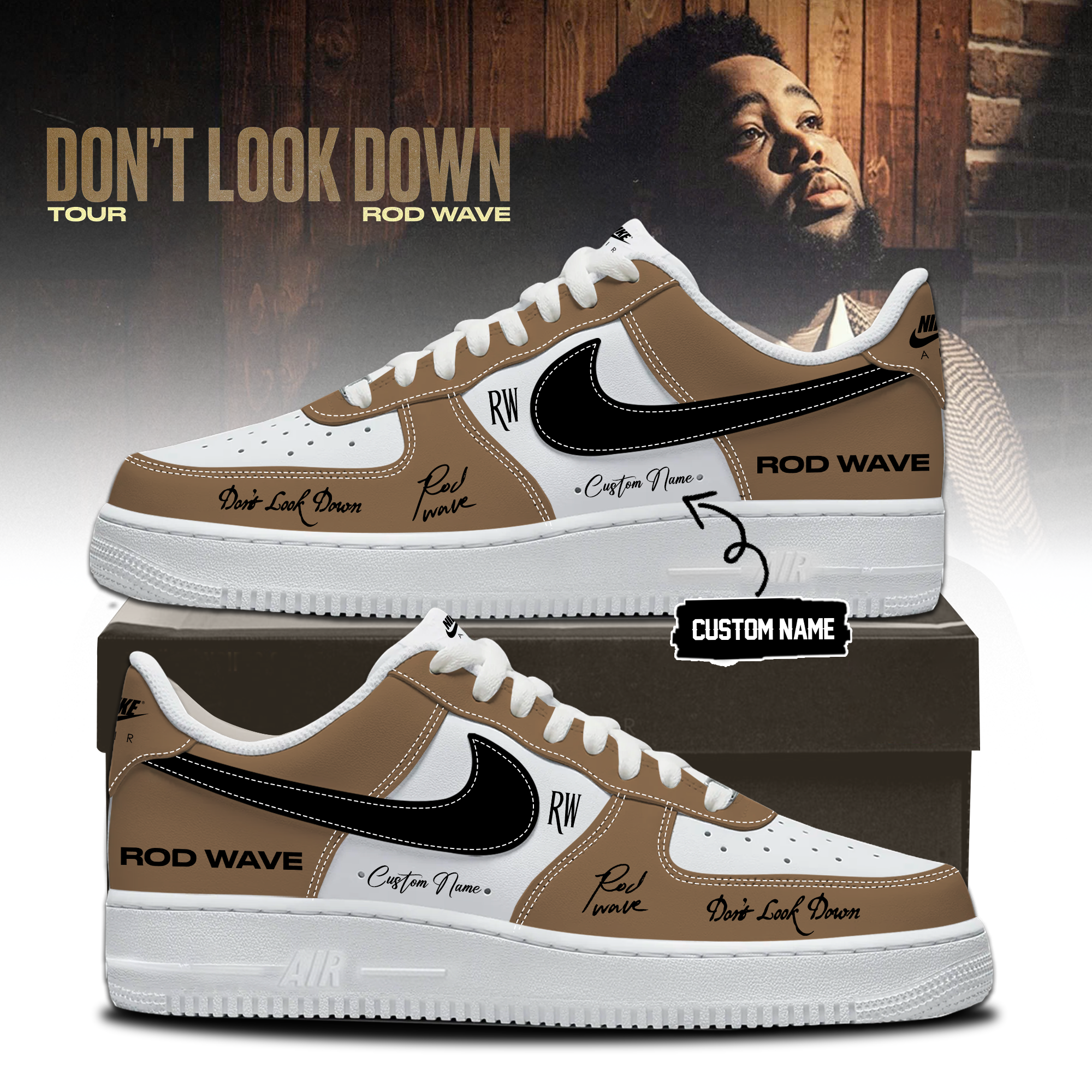 Rod Wave Dont Look Down Tour 2026 Exclusive Tour Sneakers Collection
