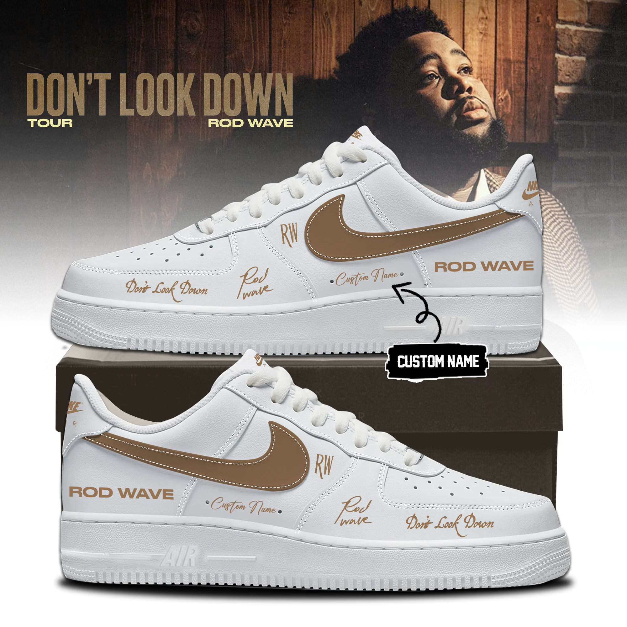Rod Wave Dont Look Down Tour 2026 Official Concert Sneakers Collection