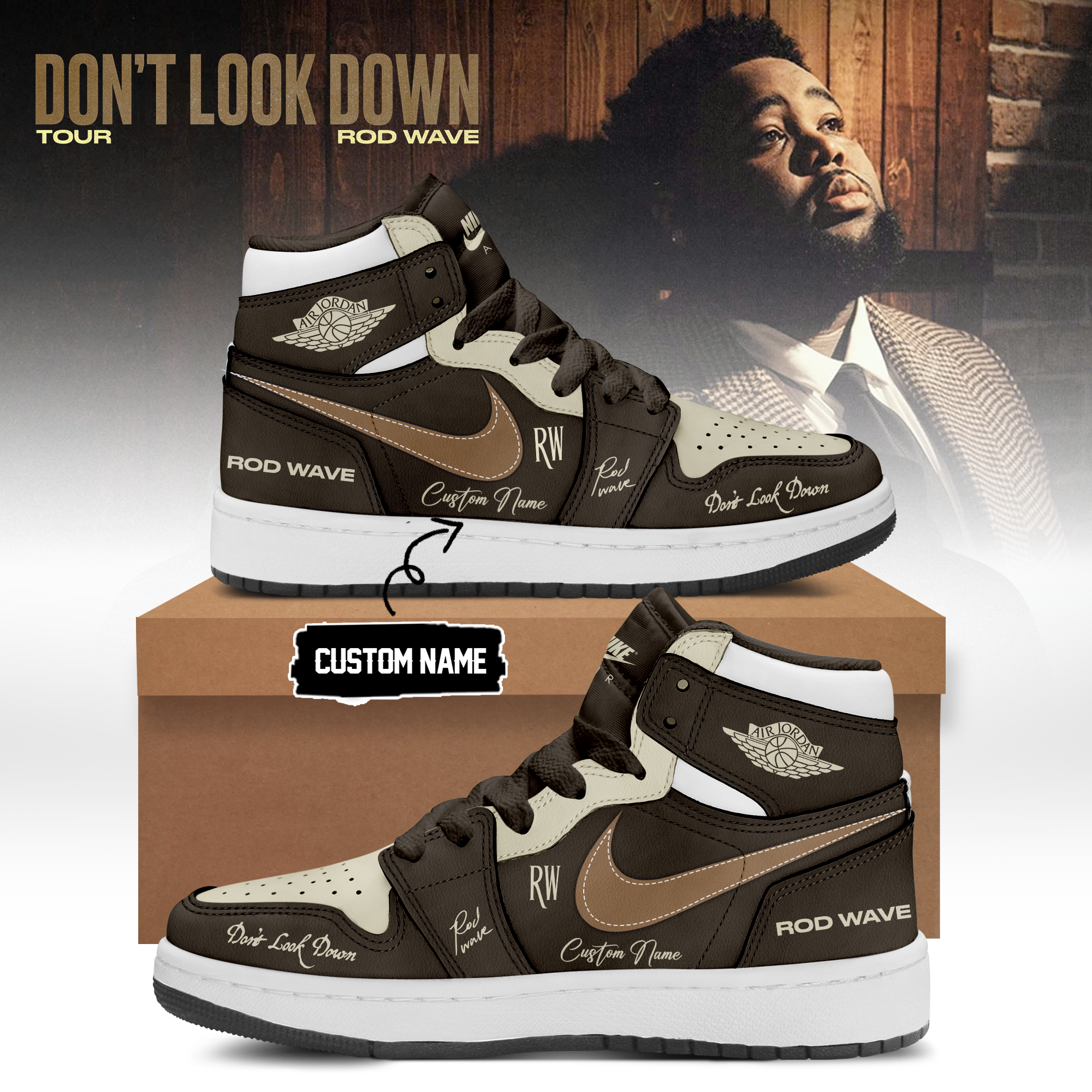 Rod Wave Dont Look Down Tour 2026 Official Tour Sneakers Collection