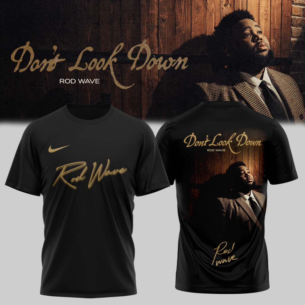 Rod Wave Dont Look Down Tour 2026 Premium Graphic Fan Shirt