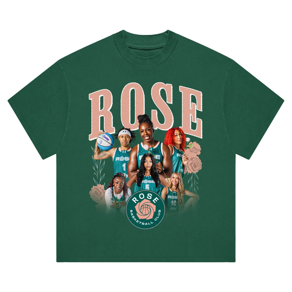 Rose Basketball Club Player T Shirt Unrivaled Merch 2026 Sporty Athletic Graphic Tee Basketball Fan Gift Idea for Men and Women