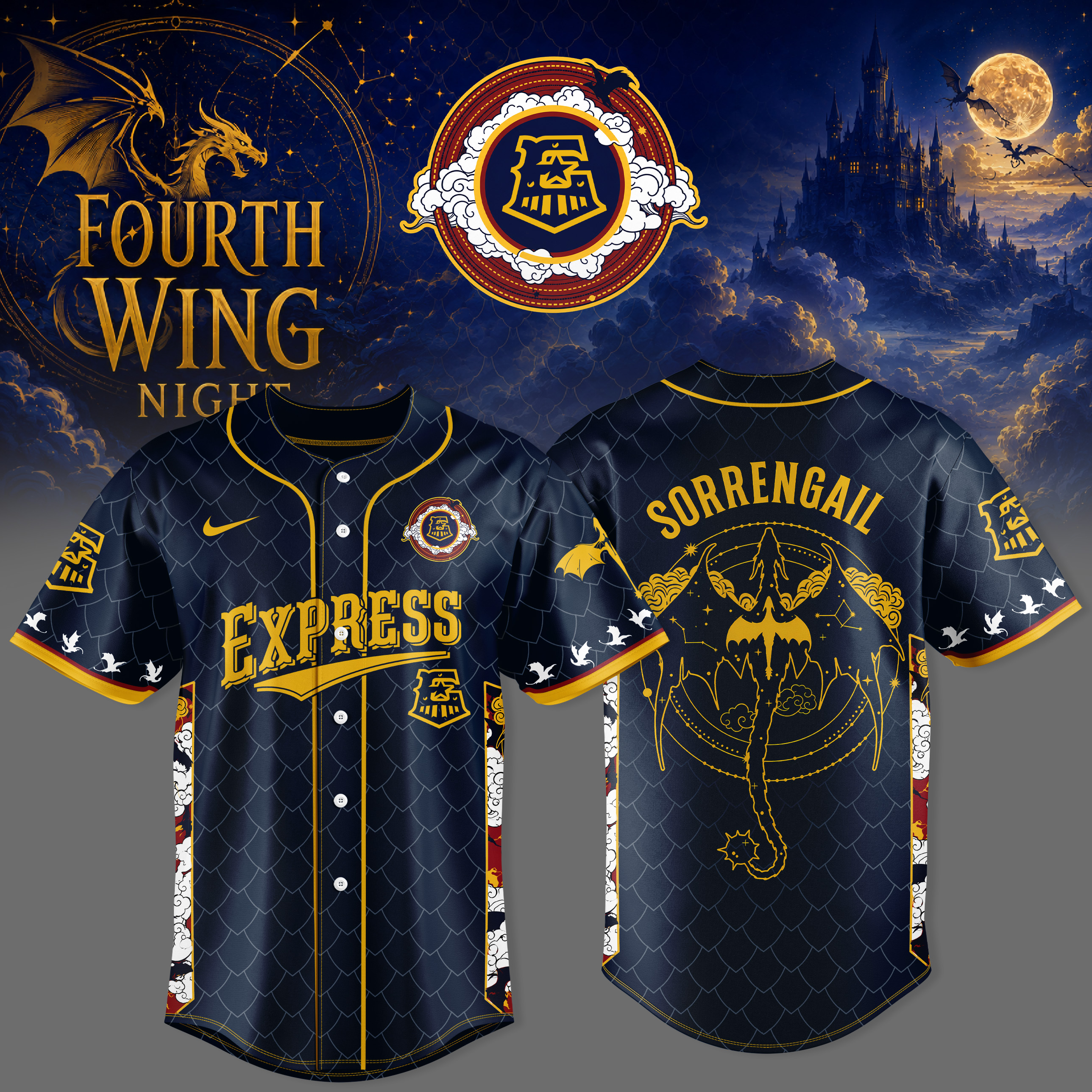 Round Rock Express Fourth Wing Night 2026 Collector Baseball Jersey