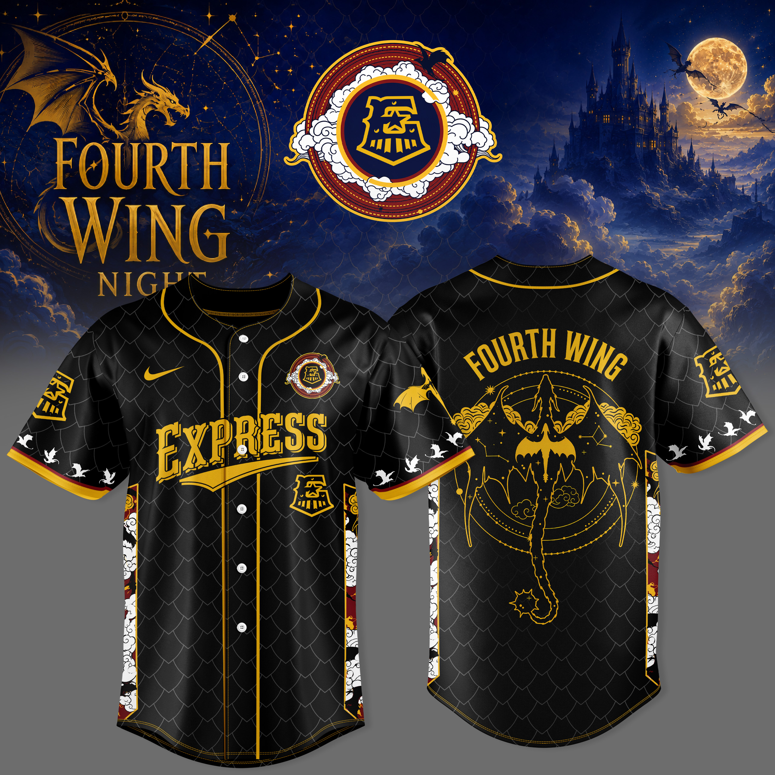 Round Rock Express Fourth Wing Night 2026 Collector Baseball Jersey Gifts For Fans