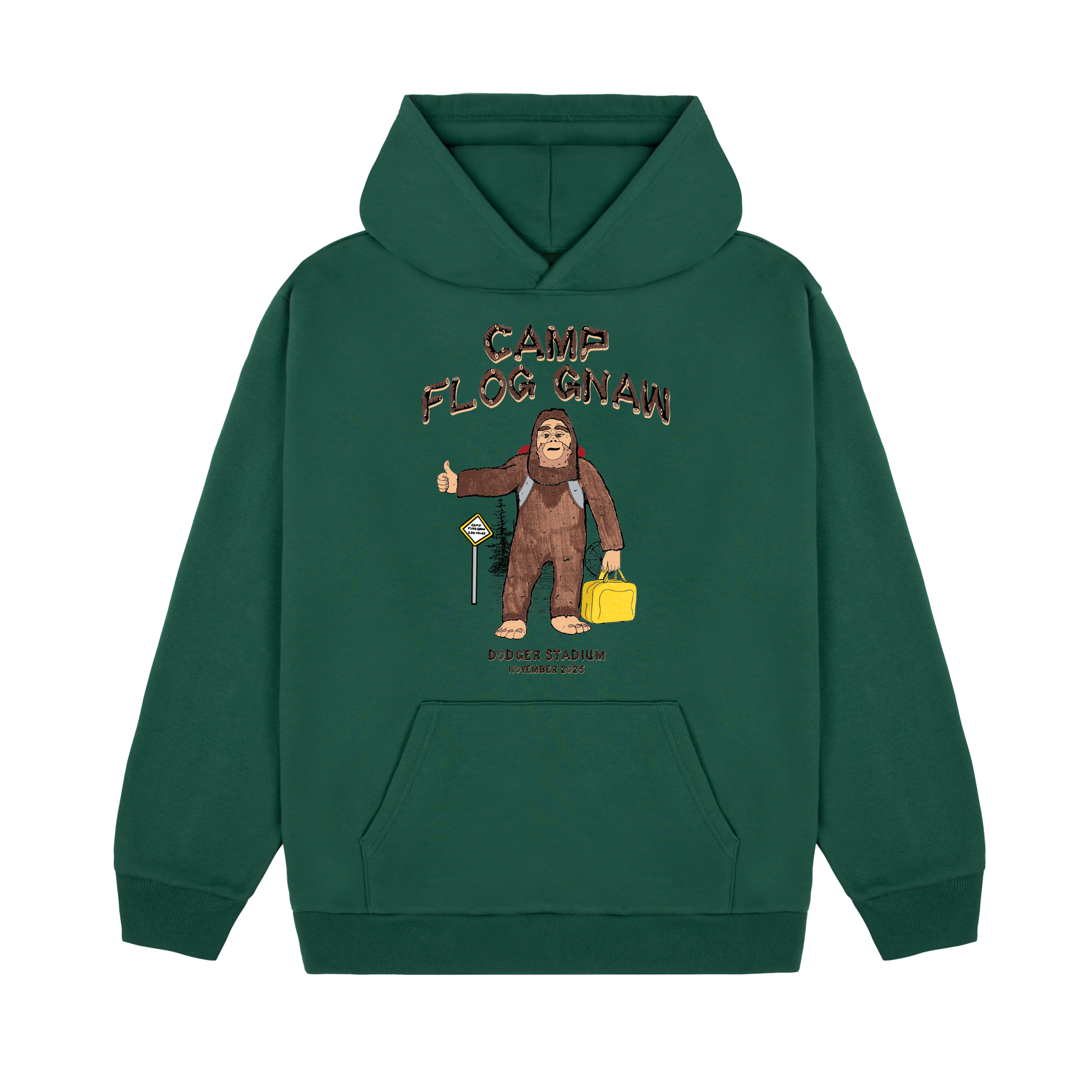 SASQUATCH XING GREEN HOODIE by GOLF WANG Camp Flog Gnaw 10440421278001
