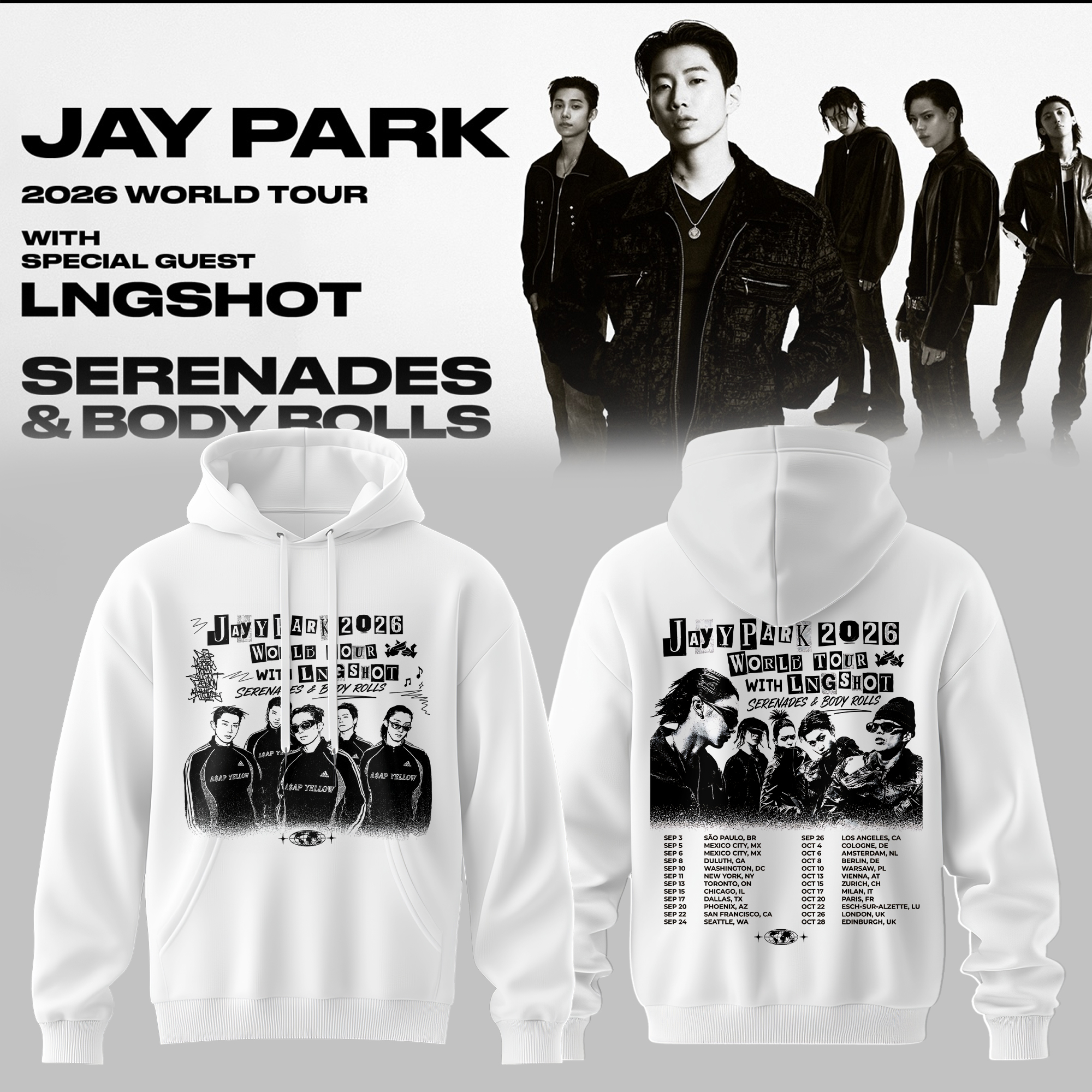 SERENADES And BODY ROLLS Tour Collector Merchandise Hoodie