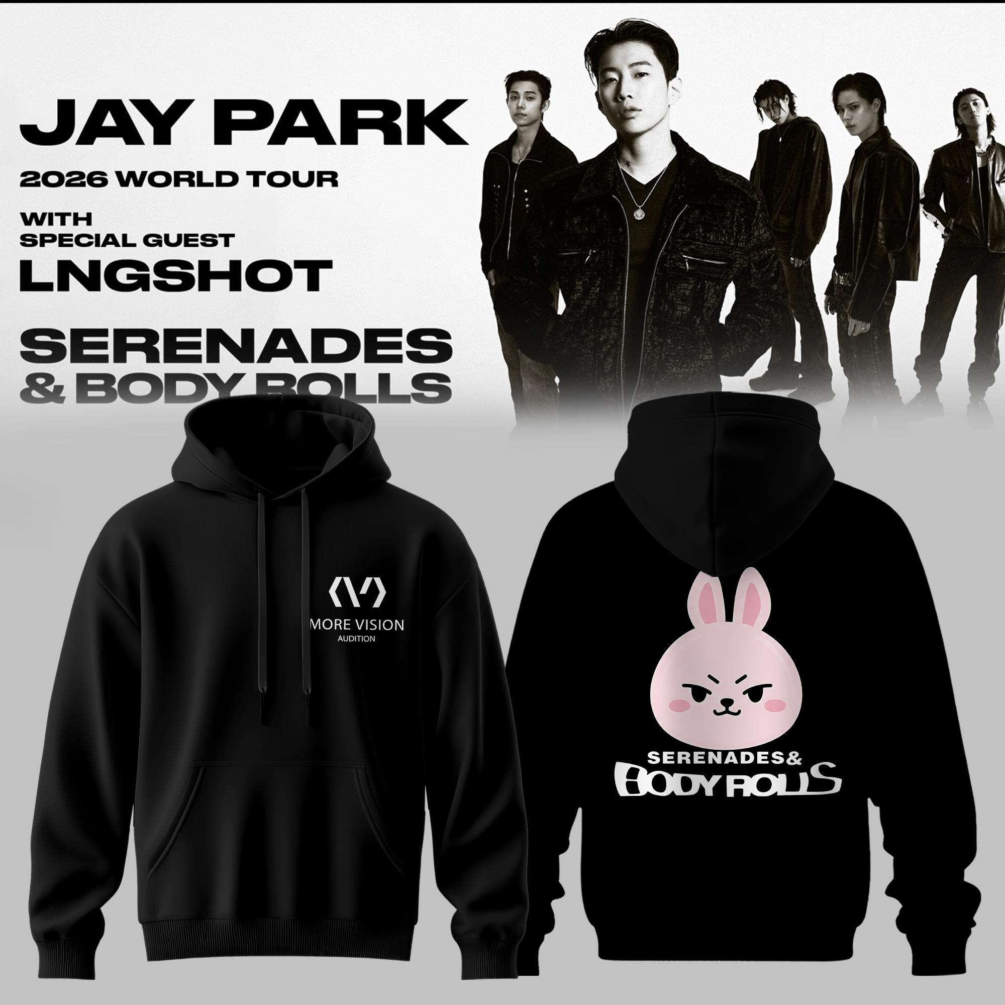 SERENADES And BODY ROLLS Tour Exclusive Fan Hoodie Collection