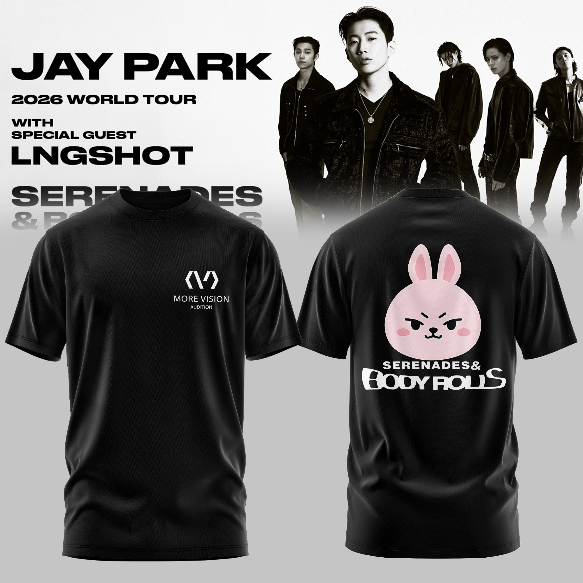 SERENADES And BODY ROLLS Tour Limited Merchandise Graphic T Shirt