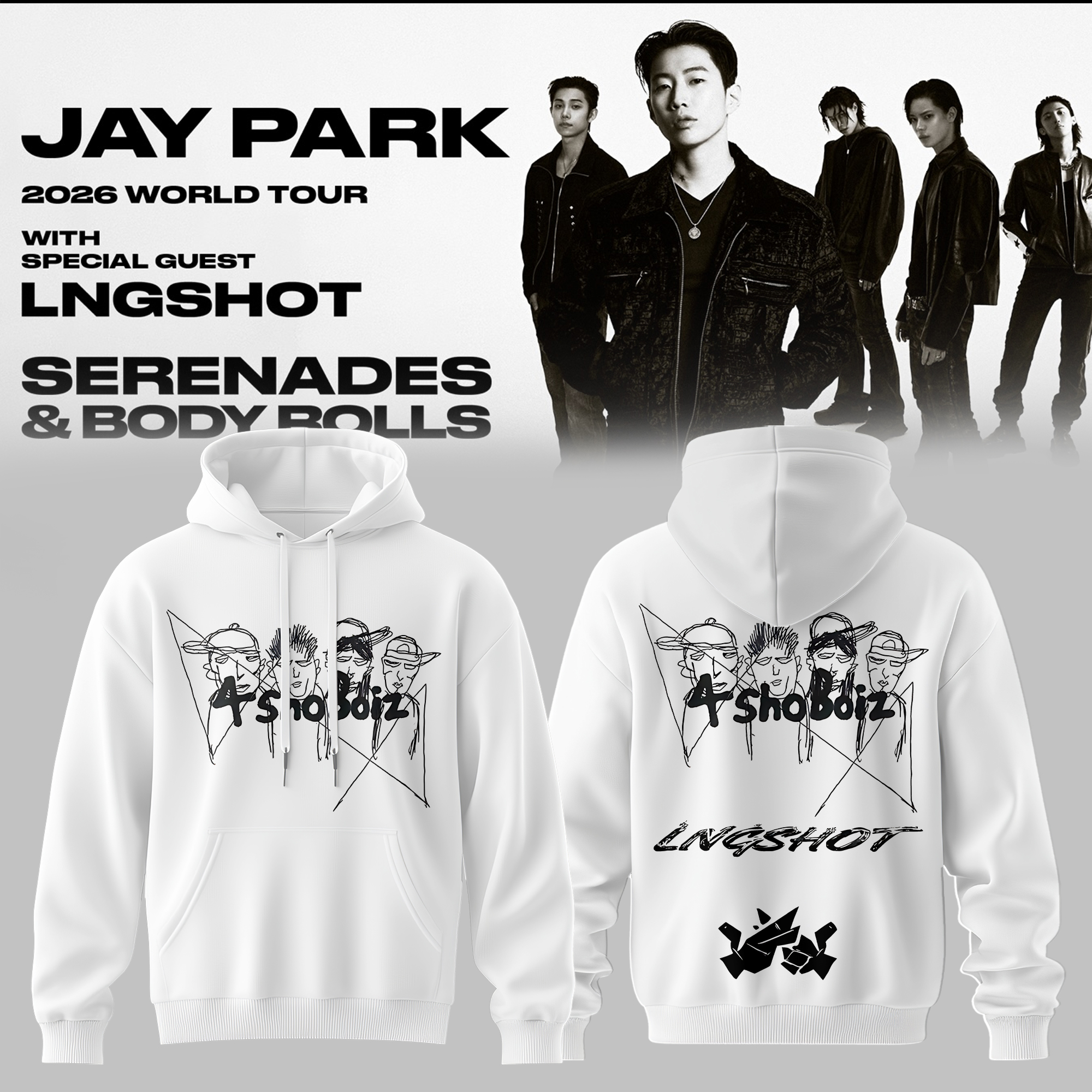 SERENADES And BODY ROLLS Tour Official Concert Fan Hoodie