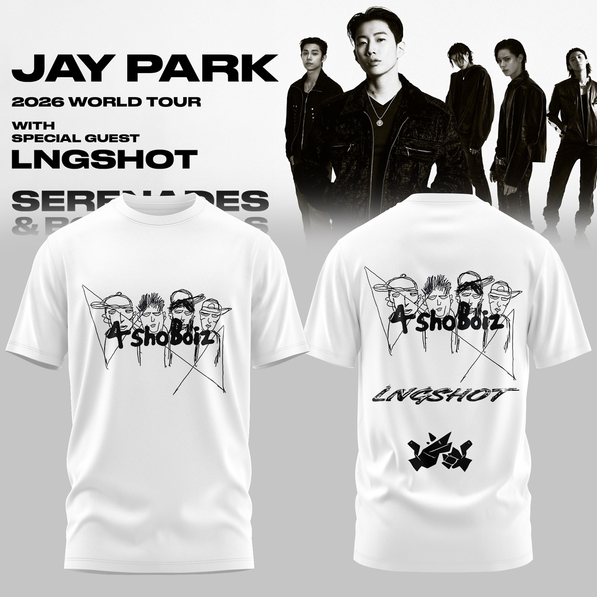 SERENADES And BODY ROLLS Tour Official Graphic T Shirt Collection