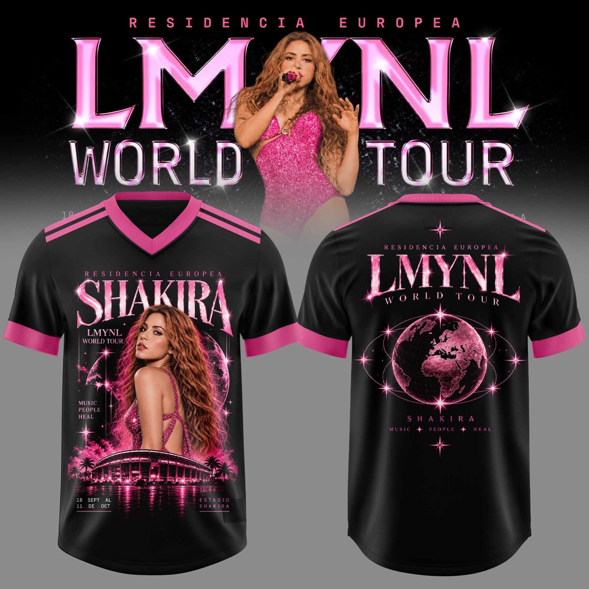 SHKR Residencia Europea World Tour Graphic Football Jersey 3D AOP Limited Fanwear 1 - Unicasport SHKR Residencia Europea World Tour Graphic Football Jersey 3D AOP Limited Fanwear