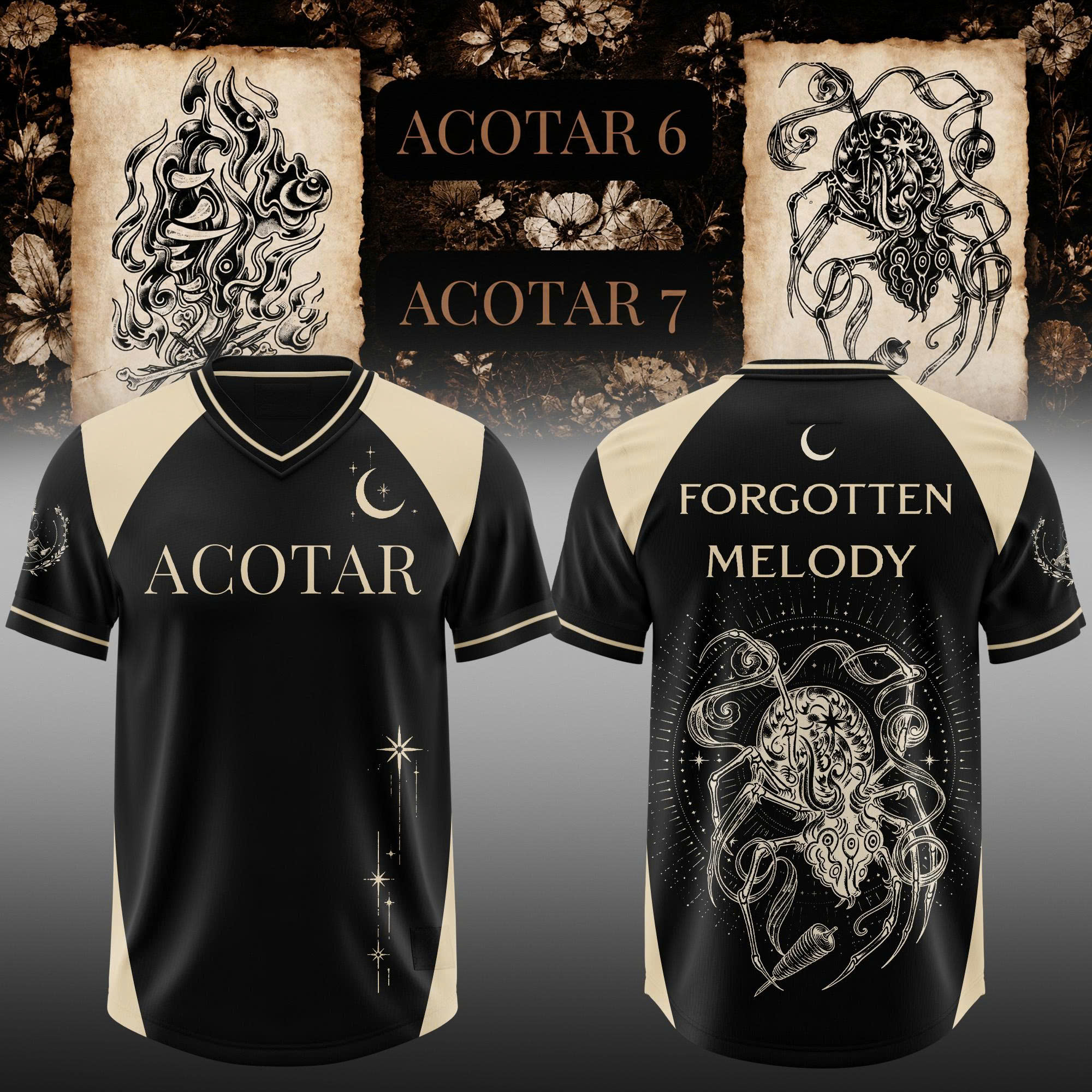 SJM Forgotten Melody 3D All Over Print Football Jersey Fantasy Book Inspired Fan Apparel 2 - Unicasport SJM Forgotten Melody 3D All Over Print Football Jersey Fantasy Book Inspired Fan Apparel