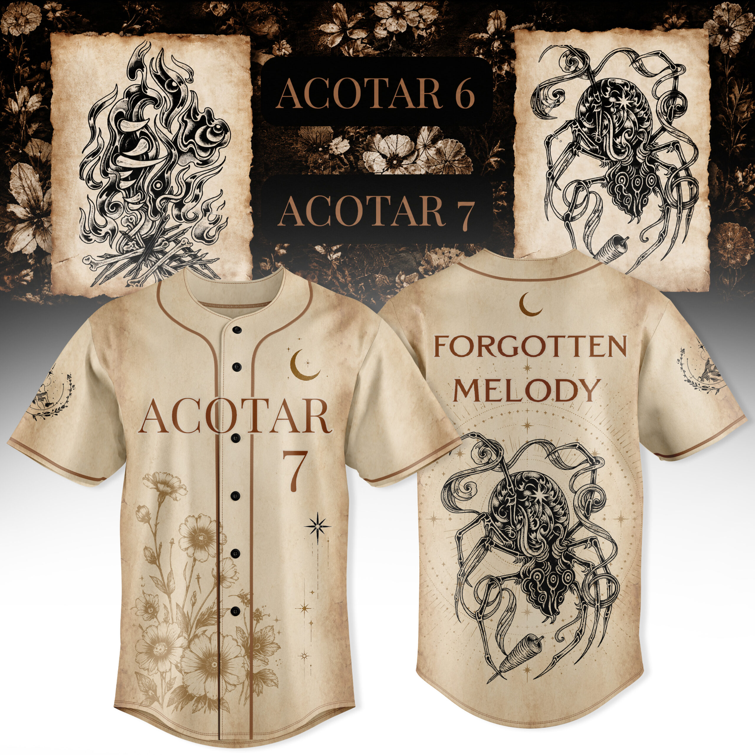 SJM Splintered Harmony 3D All Over Print Baseball Jersey Book Lover Fantasy Reader Fan Jersey 1 - Unicasport SJM Splintered Harmony 3D All Over Print Baseball Jersey Book Lover Fantasy Reader Fan Jersey
