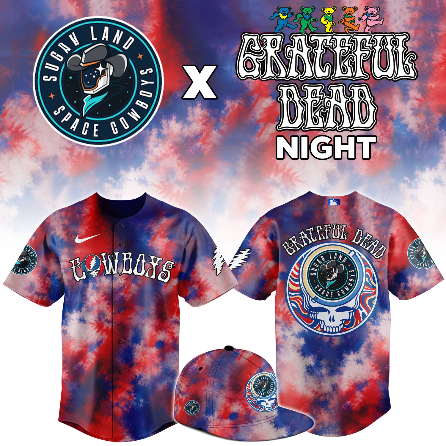 SLSC Grateful Dead Night Limited Edition Baseball Jersey