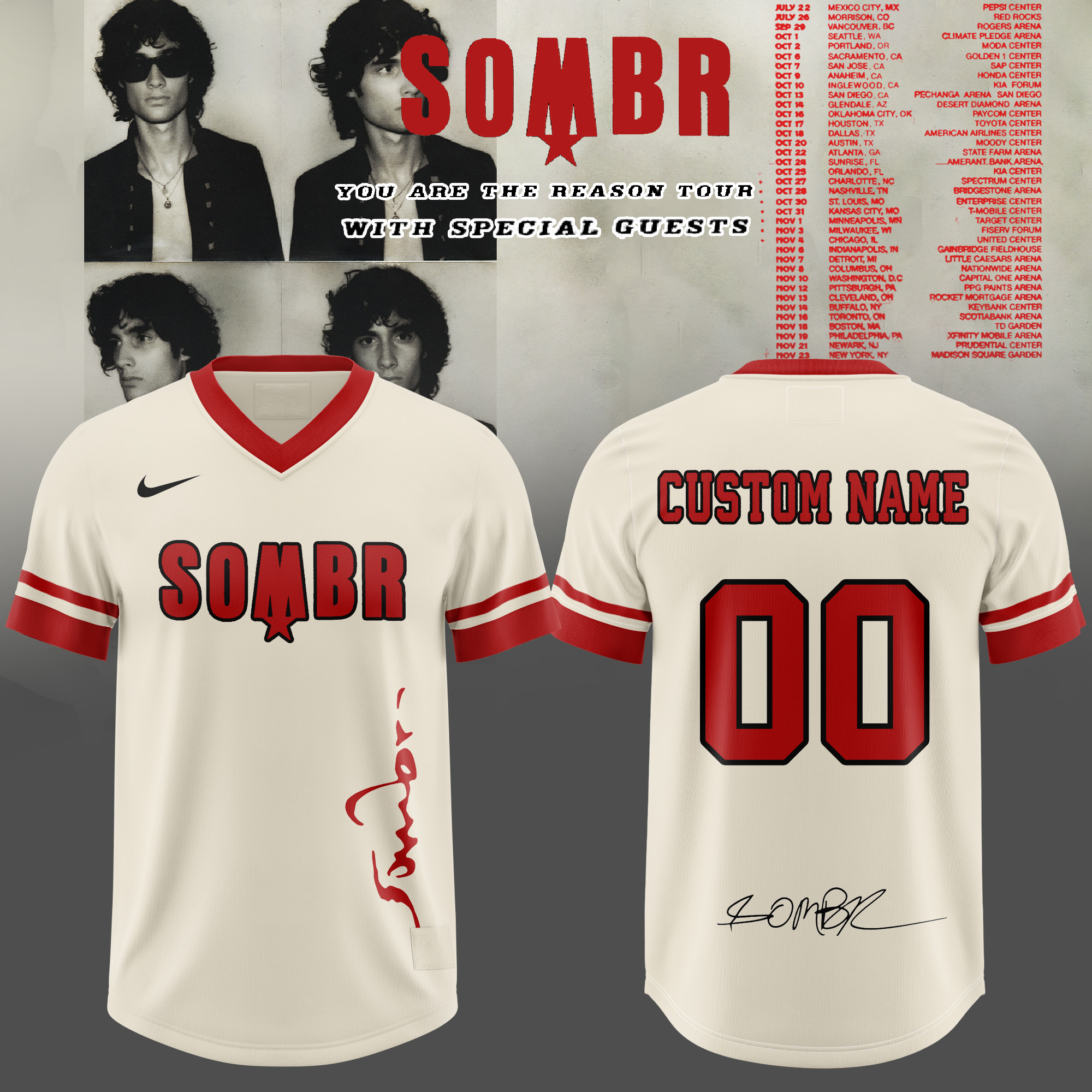 SMBR Live World Tour Football Jersey You Are The Reason Concert Fan Edition 2 - Unicasport SMBR Live World Tour Football Jersey You Are The Reason Concert Fan Edition