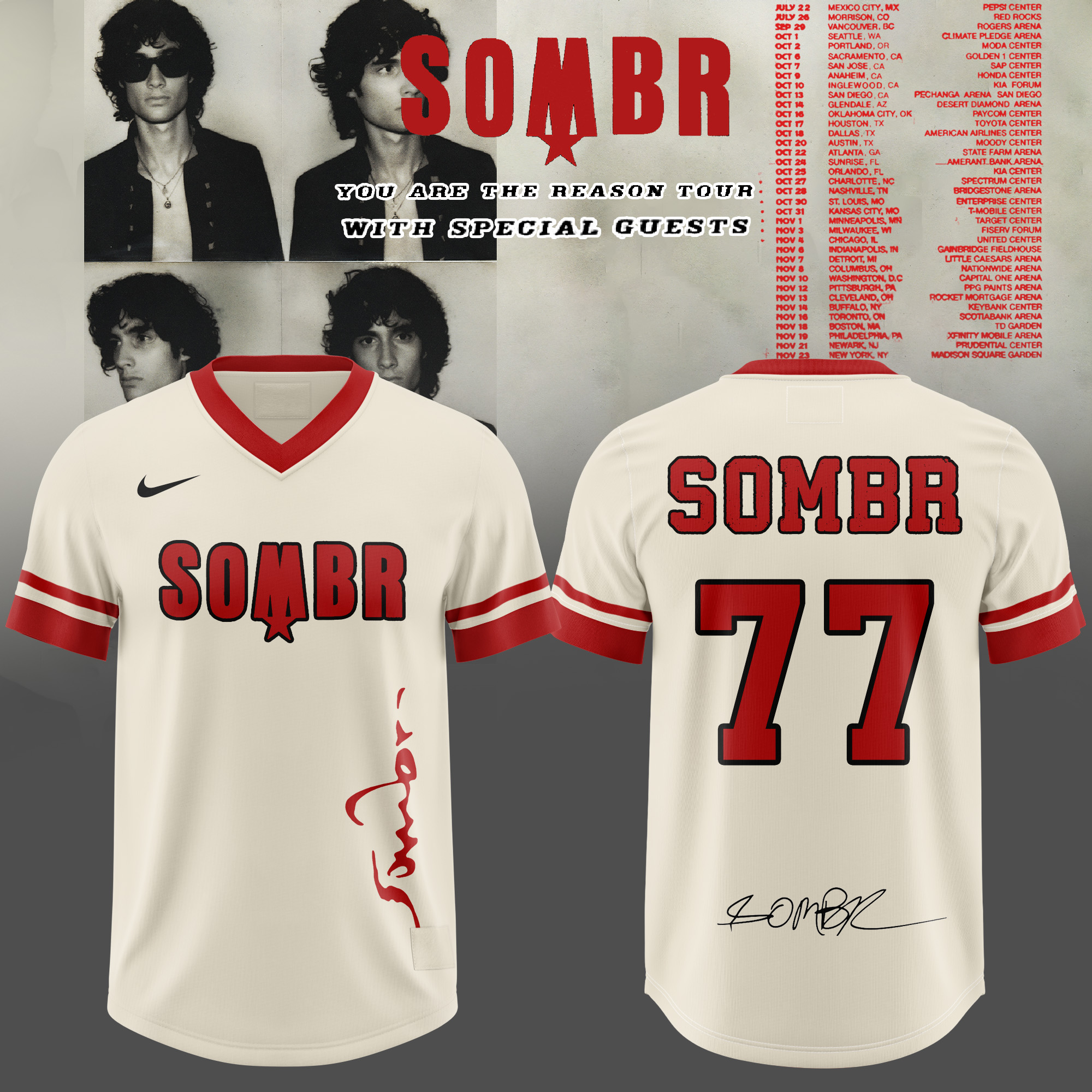 SMBR You Are The Reason World Tour Football Jersey 3D All Over Print Music Collection 1 - Unicasport SMBR You Are The Reason World Tour Football Jersey 3D All Over Print Music Collection