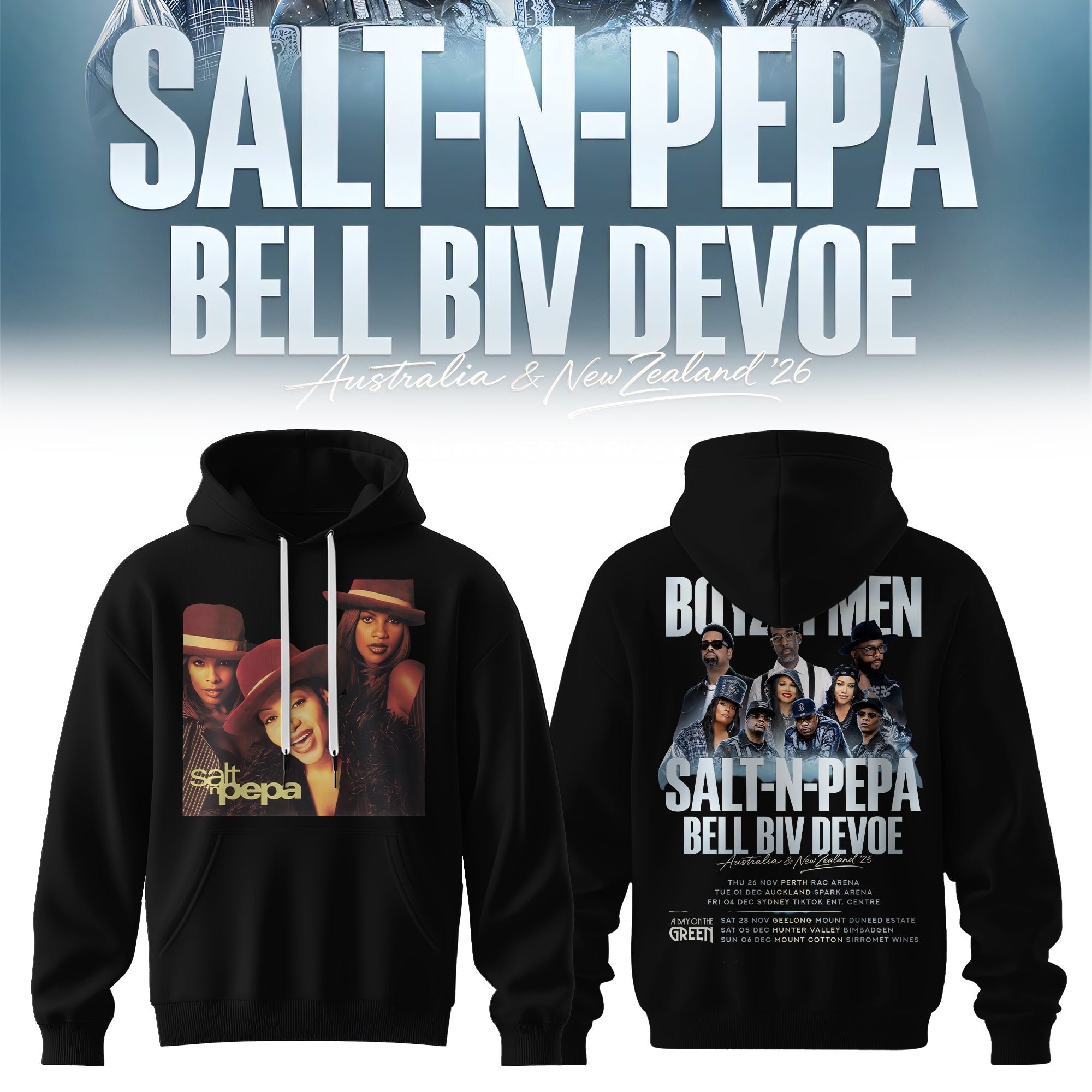 Salt N Pepa Boyz II Men Bell Biv DeVoe Collection Collector Edition Hoodie