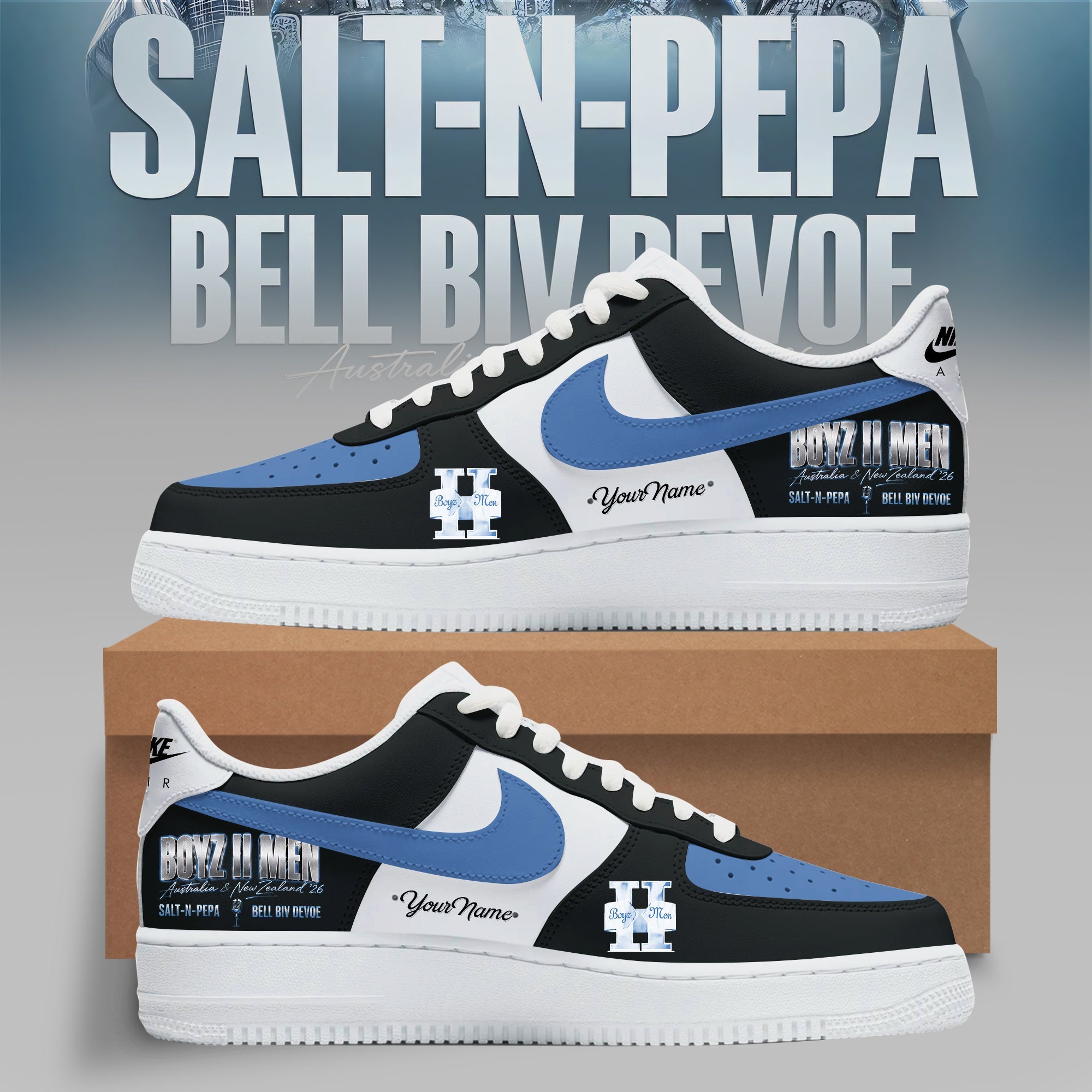 Salt N Pepa Boyz II Men Bell Biv DeVoe Collection Premium Lifestyle Sneakers