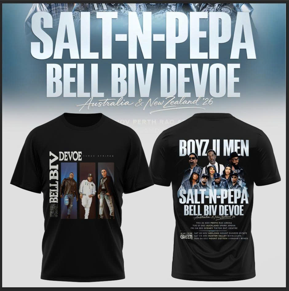 Salt N Pepa Boyz II Men Bell Biv DeVoe Limited Edition Concert Graphic T Shirt