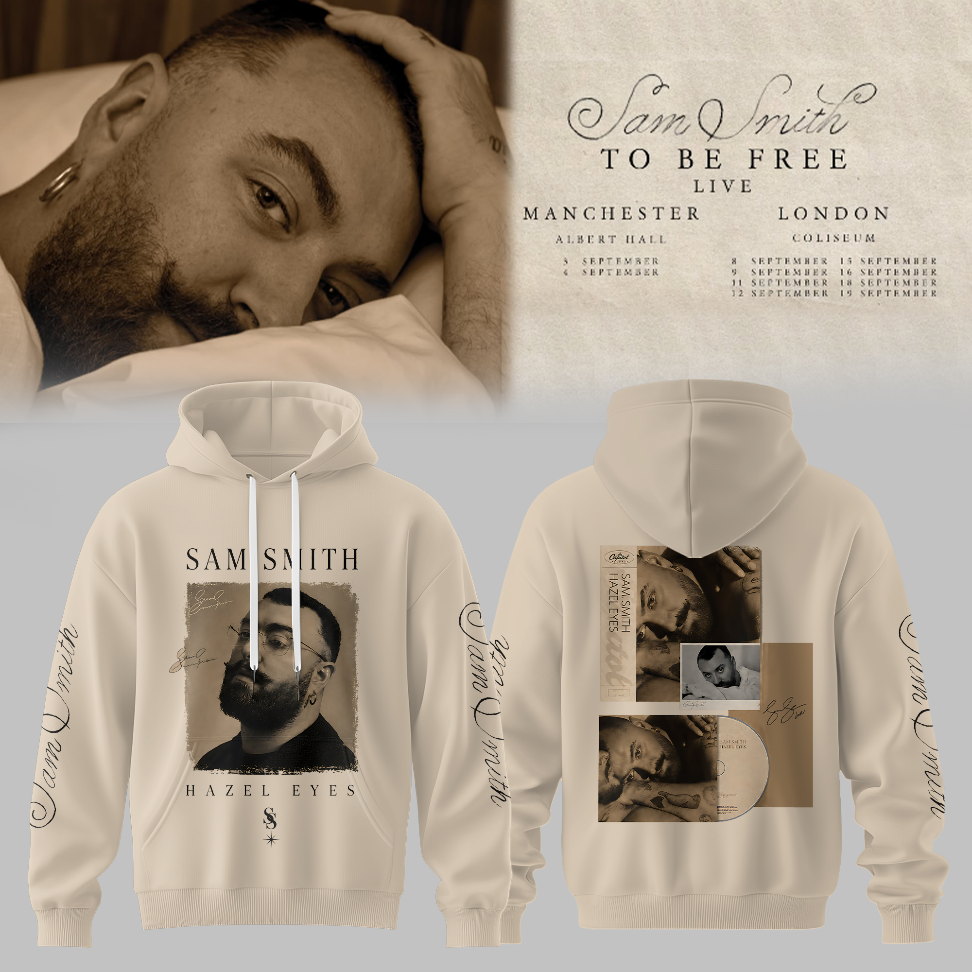 Sam Smith To Be Free Collection Collector Hoodie Edition