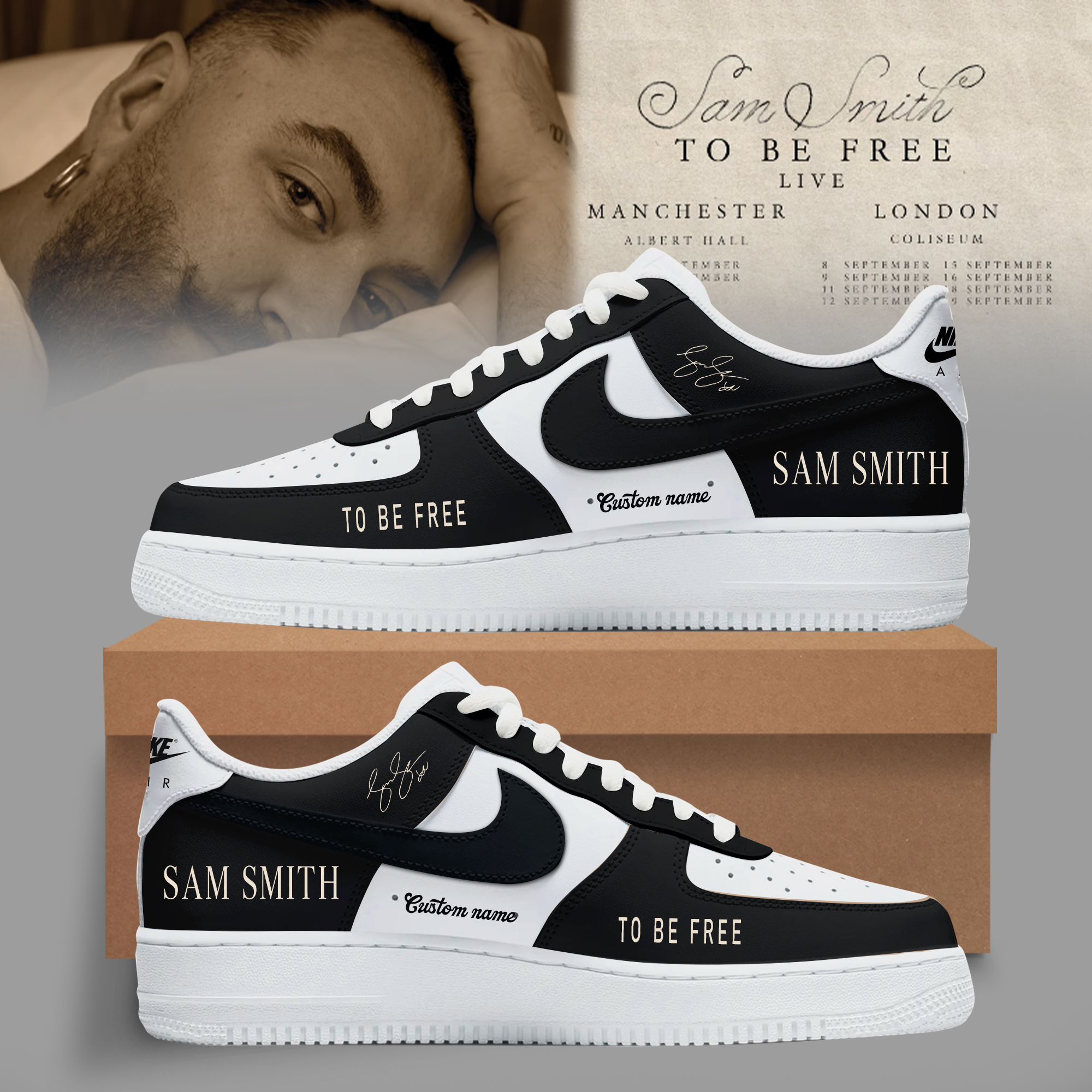Sam Smith To Be Free Collection Premium Fan Sneakers