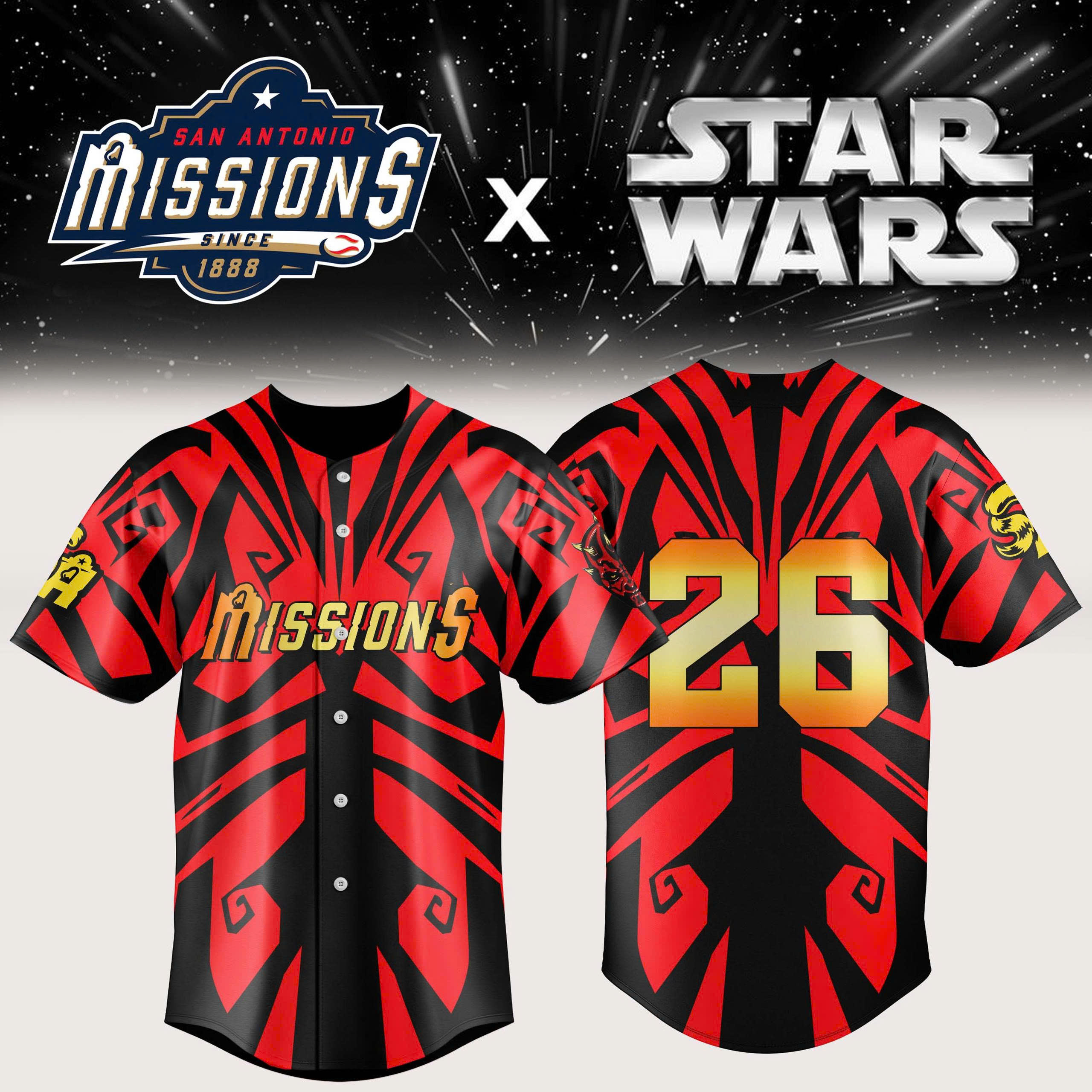 San Antonio Missions x Star Wars 2026 Edition Jersey Baseball Crossover Fan Apparel 1 - Unicasport San Antonio Missions x Star Wars 2026 Edition Jersey Baseball Crossover Fan Apparel