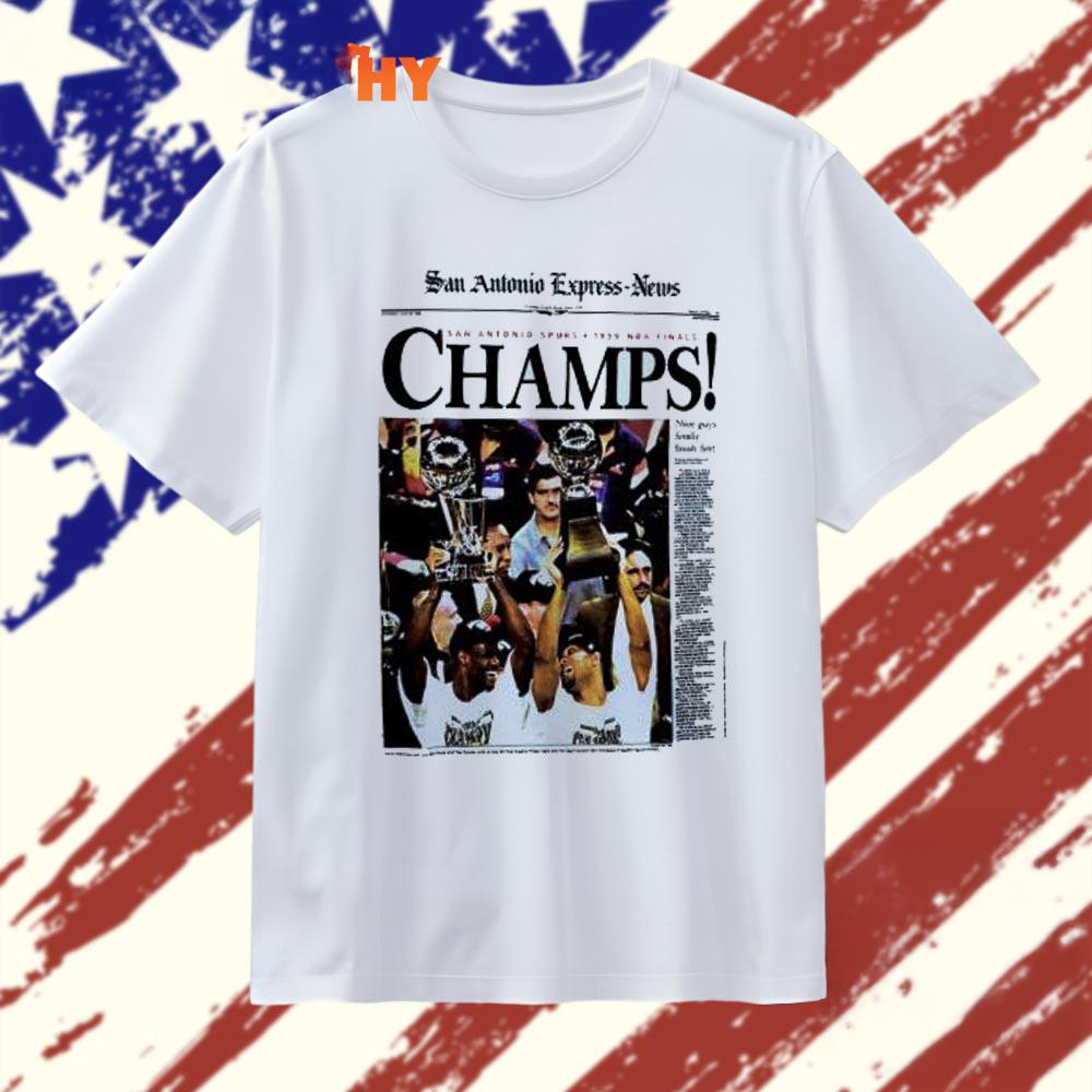 San Antonio Spurs 1999 NBA Finals Champions Vintage Graphic T Shirt