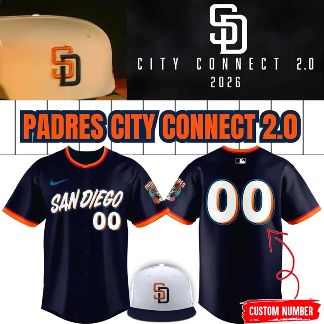 San Diego Padres 2026 City Connect Baseball Jersey