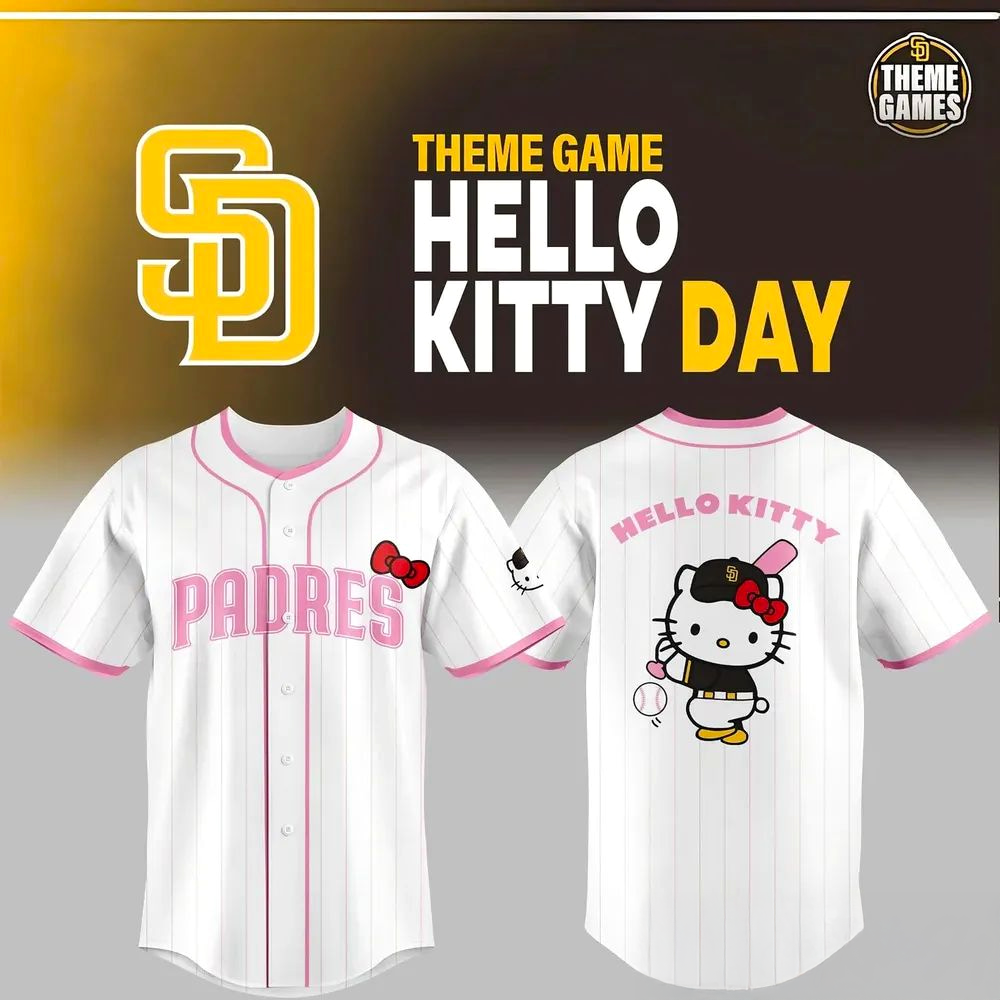 San Diego Padres Hello Kitty Day 2026 Jersey