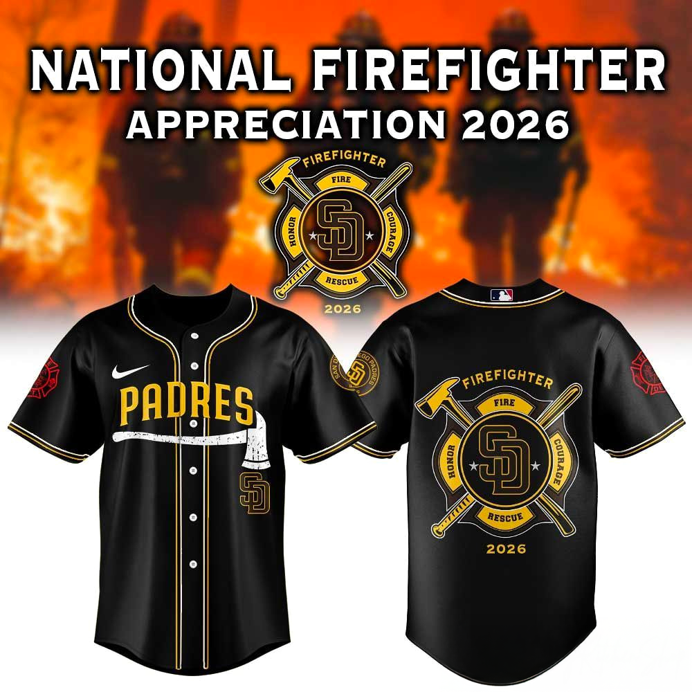 San Diego Padres National Firefighter Appreciation 2026 Jersey