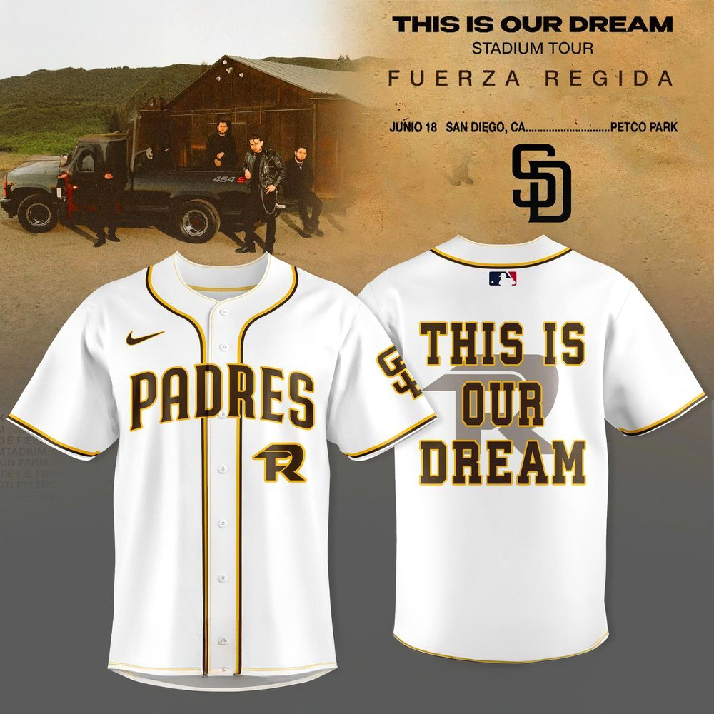 San Diego Padres x Fuerza Regida This Is Our Dream Stadium Tour 2026 Jersey