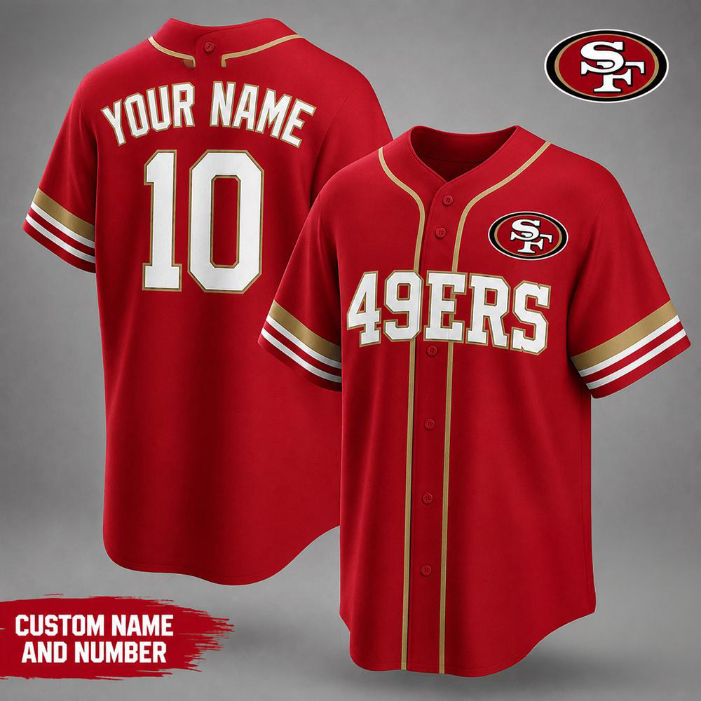 San Francisco 49ers NFL Team Pride Premium Baseball Jersey Collection Gifts For Fans