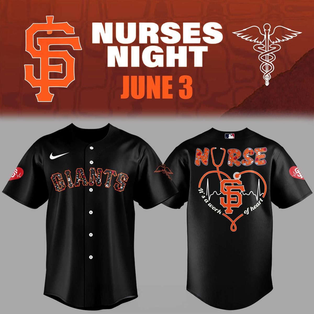 San Francisco Giants 2026 Nurses Appreciation Night Baseball Jersey Medical Staff Fan Collection 1 - Unicasport San Francisco Giants 2026 Nurses Appreciation Night Baseball Jersey Medical Staff Fan Collection
