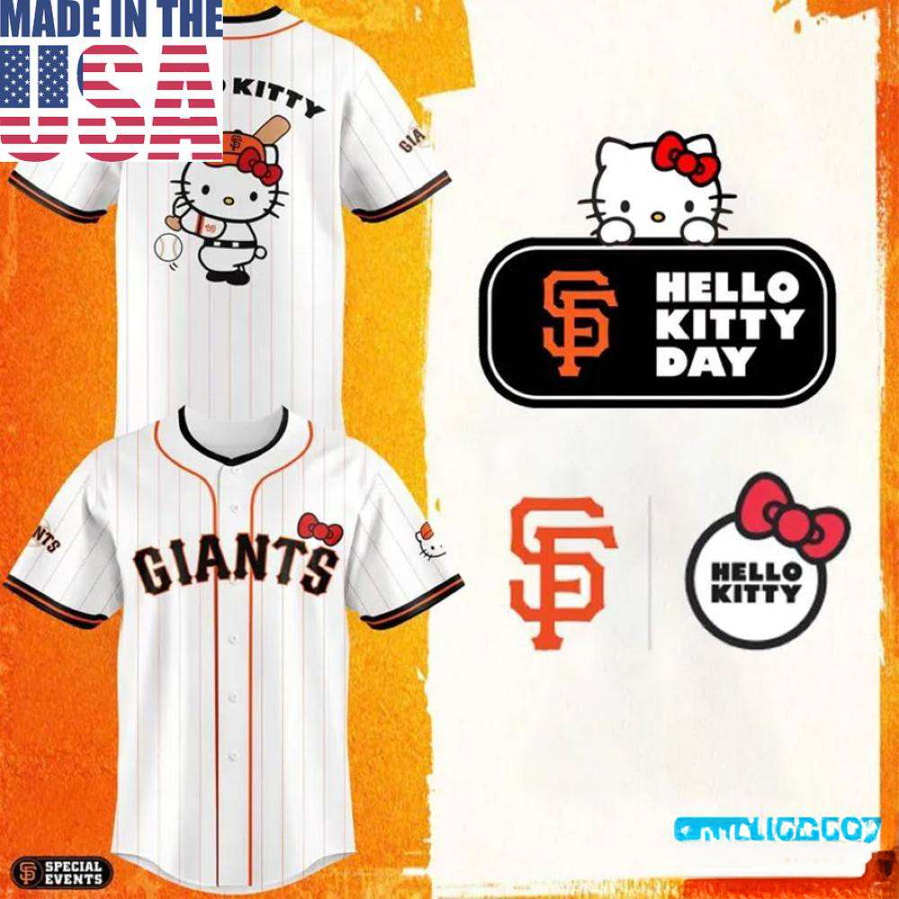 San Francisco Giants Hello Kitty Day 2026 Baseball Jersey