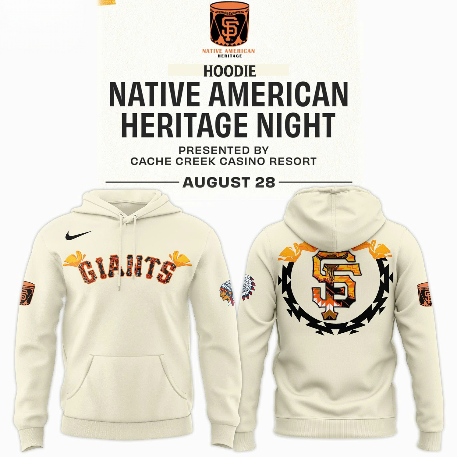 San Francisco Giants Native American Heritage Night 2026 Hoodie