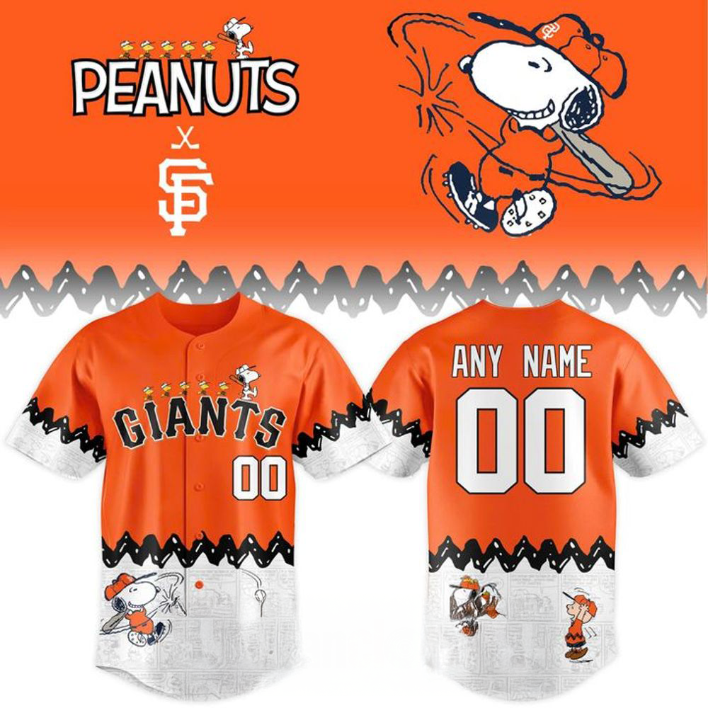 San Francisco Giants x Snoopy Orange Edition 2026 Baseball Jersey