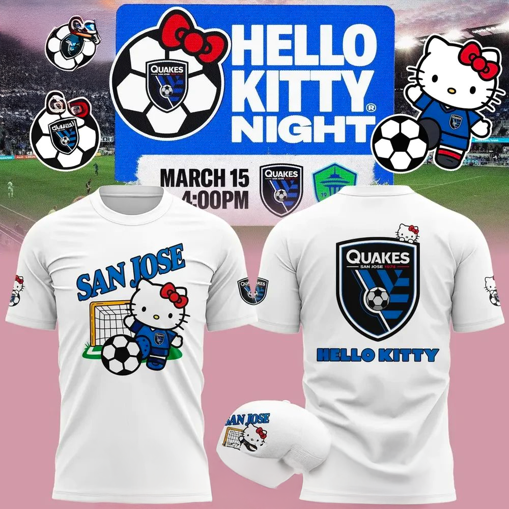San Jose Earthquakes x Hello Kitty TShirt 2026