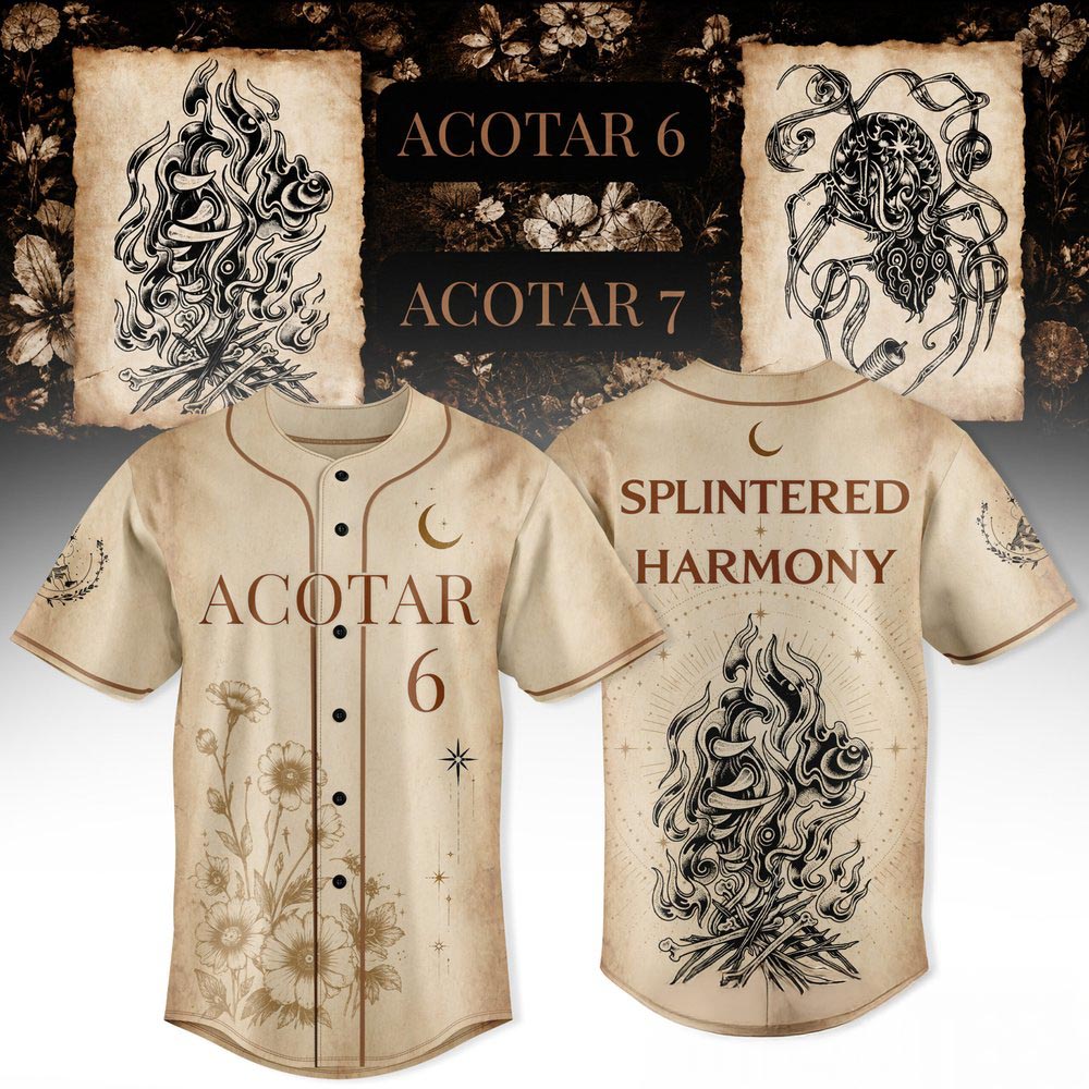 Sarah J Maas Splintered Harmony Baseball Jersey Fantasy Novel Reader Fan Shirt 1 - Unicasport Sarah J Maas Splintered Harmony Baseball Jersey Fantasy Novel Reader Fan Shirt