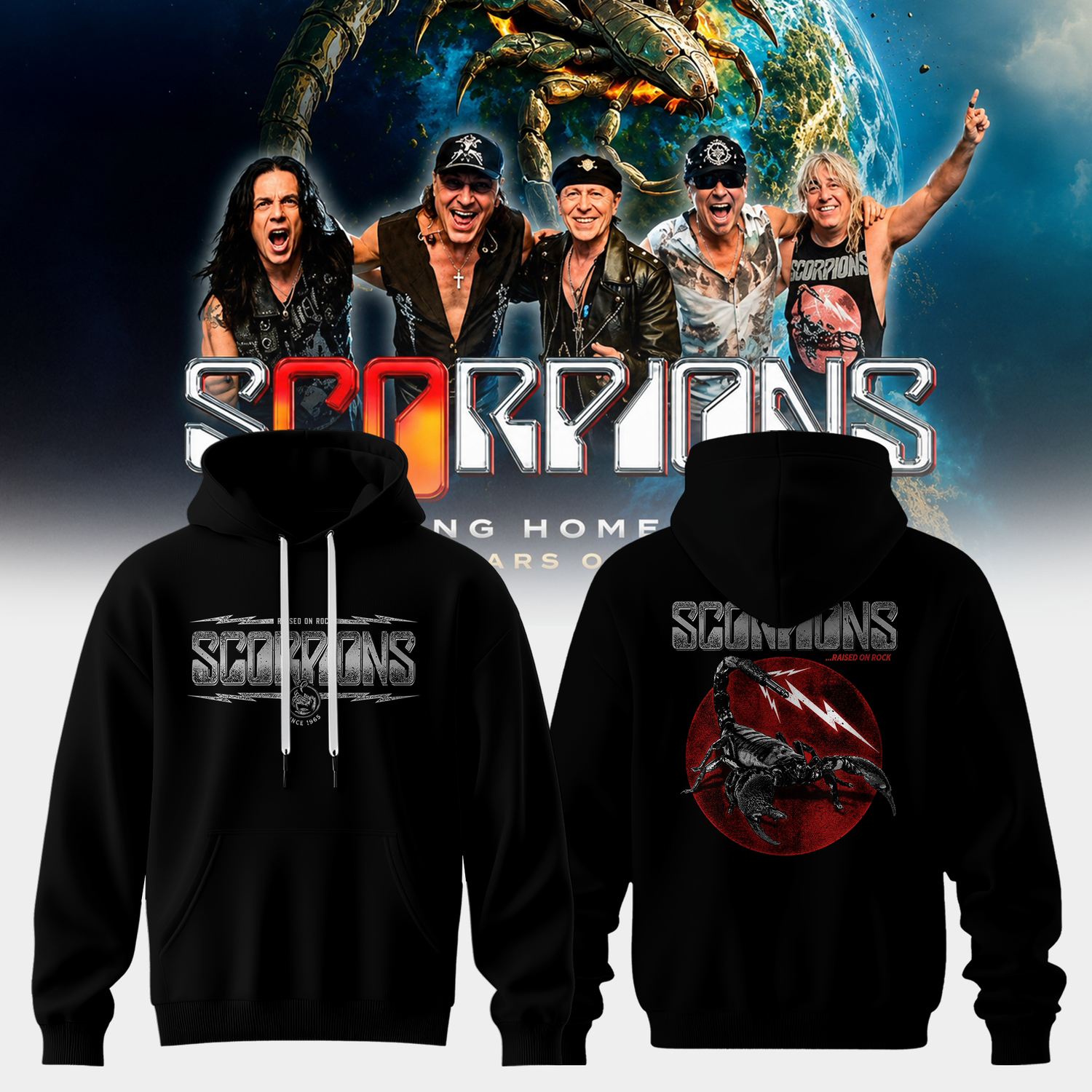 Scorpions Coming Home World Tour 2026 Exclusive Fan Hoodie
