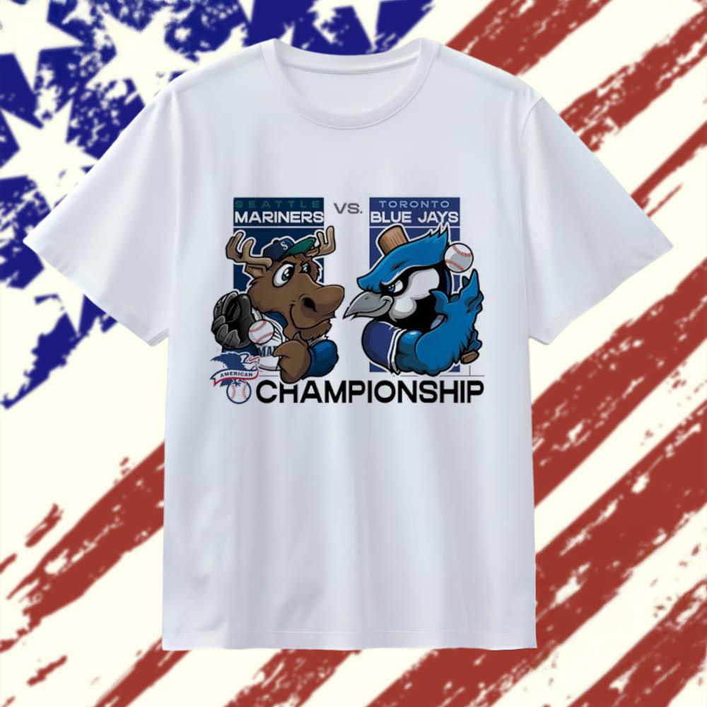 Seattle Mariners vs Toronto Blue Jays 2025 MLB League Championship Series Mascot T Shirt