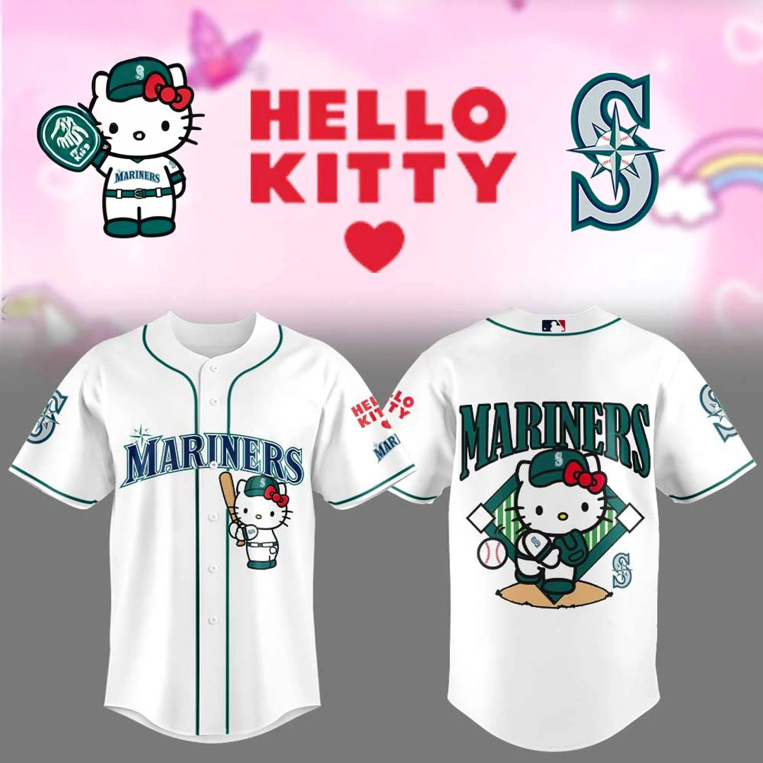 Seattle Mariners x Hello Kitty 2026 Edition Baseball Jersey