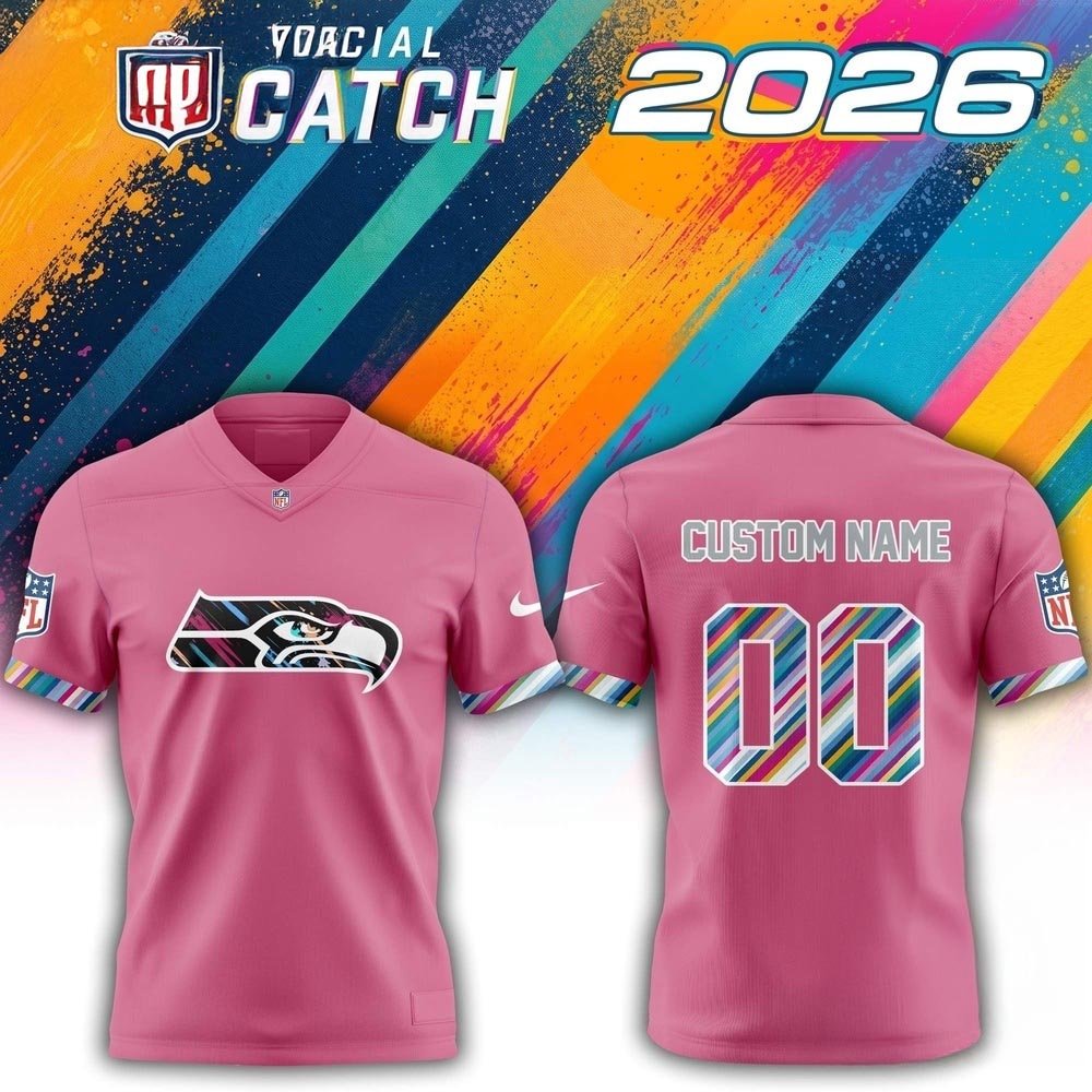 Seattle Seahawks NFL 2026 Crucial Catch Pink Football Jersey Limited Edition 1 - Unicasport Seattle Seahawks NFL 2026 Crucial Catch Pink Football Jersey Limited Edition