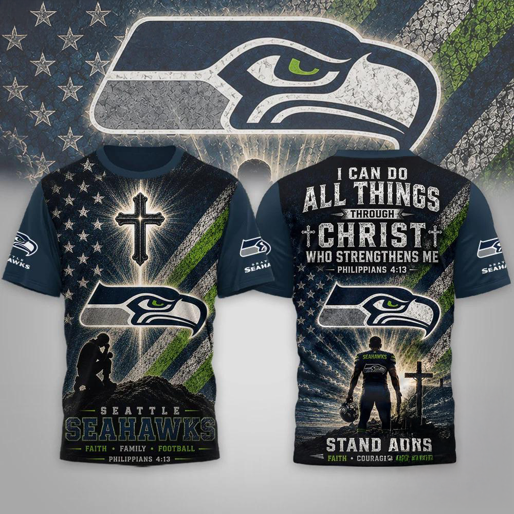 Seattle Seahawks NFL Faith Family Limited Edition Premium 3D Shirt