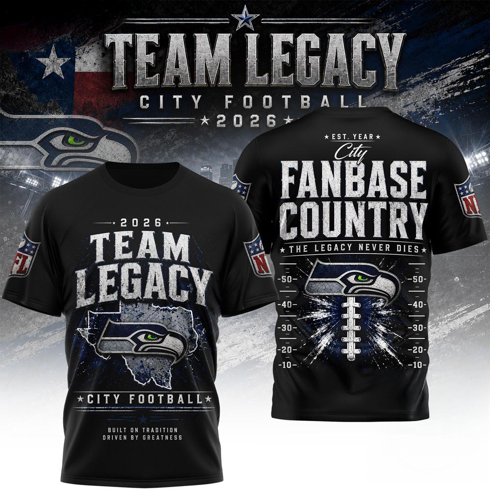 Seattle Seahawks NFL Gridiron Dynasty Limited Edition 3D Fan Shirt