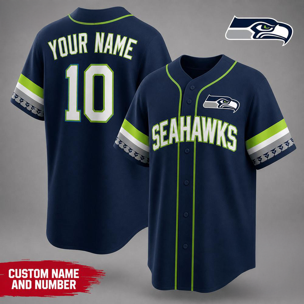 Seattle Seahawks NFL Team Pride Premium Baseball Jersey Collection Gifts For Fans
