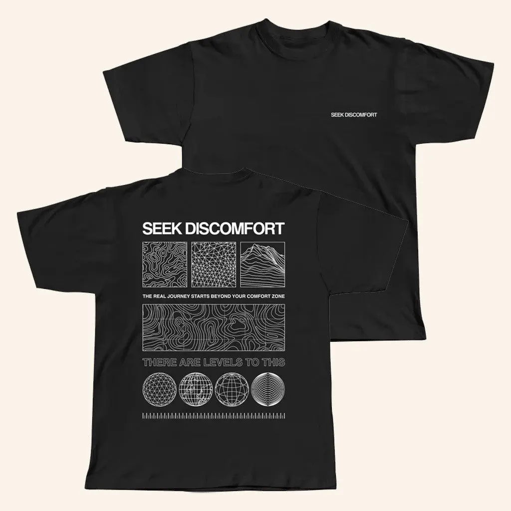 Seek Discomfort Merch Levels TShirt Gifts For Brother
