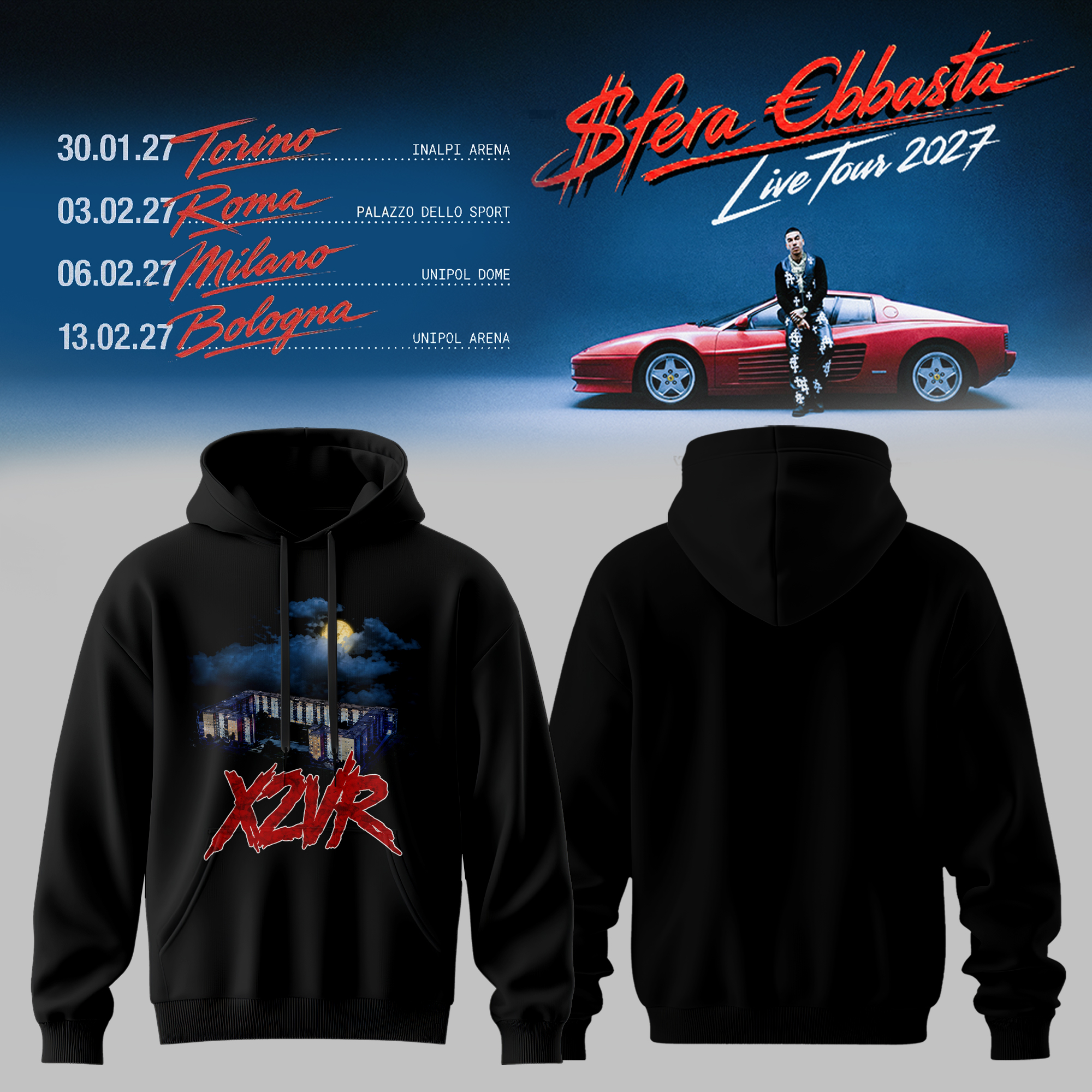 Sfera Ebbasta Exclusive Tour Hoodie Limited Release
